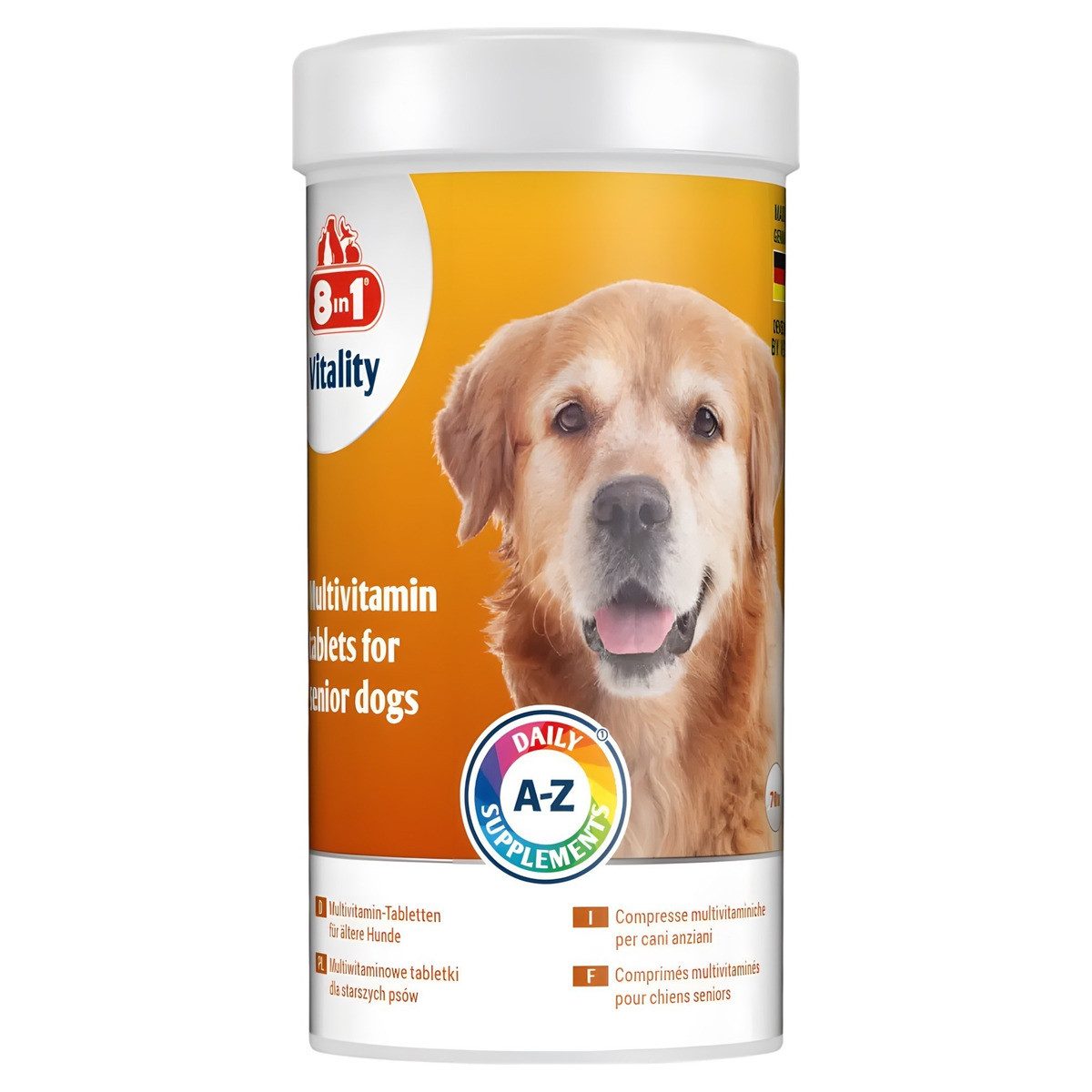 8in1 Vitality Multivitamin Senior - 70 Stück, Nahrungsergänzungsmittel für: Hund