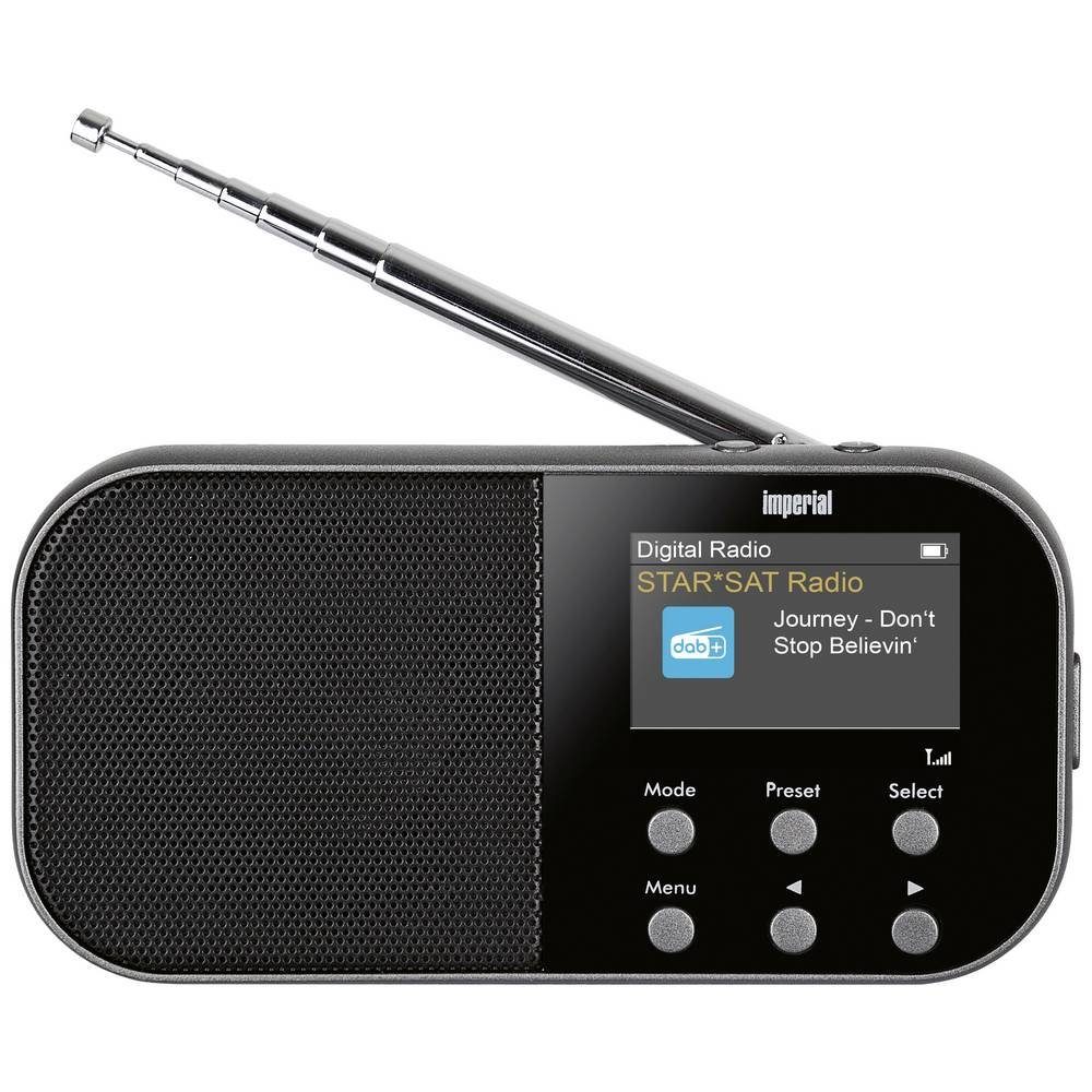 IMPERIAL by TELESTAR Taschenradio Radio (Tastensperre, Weckfunktion, wiederaufladbar)