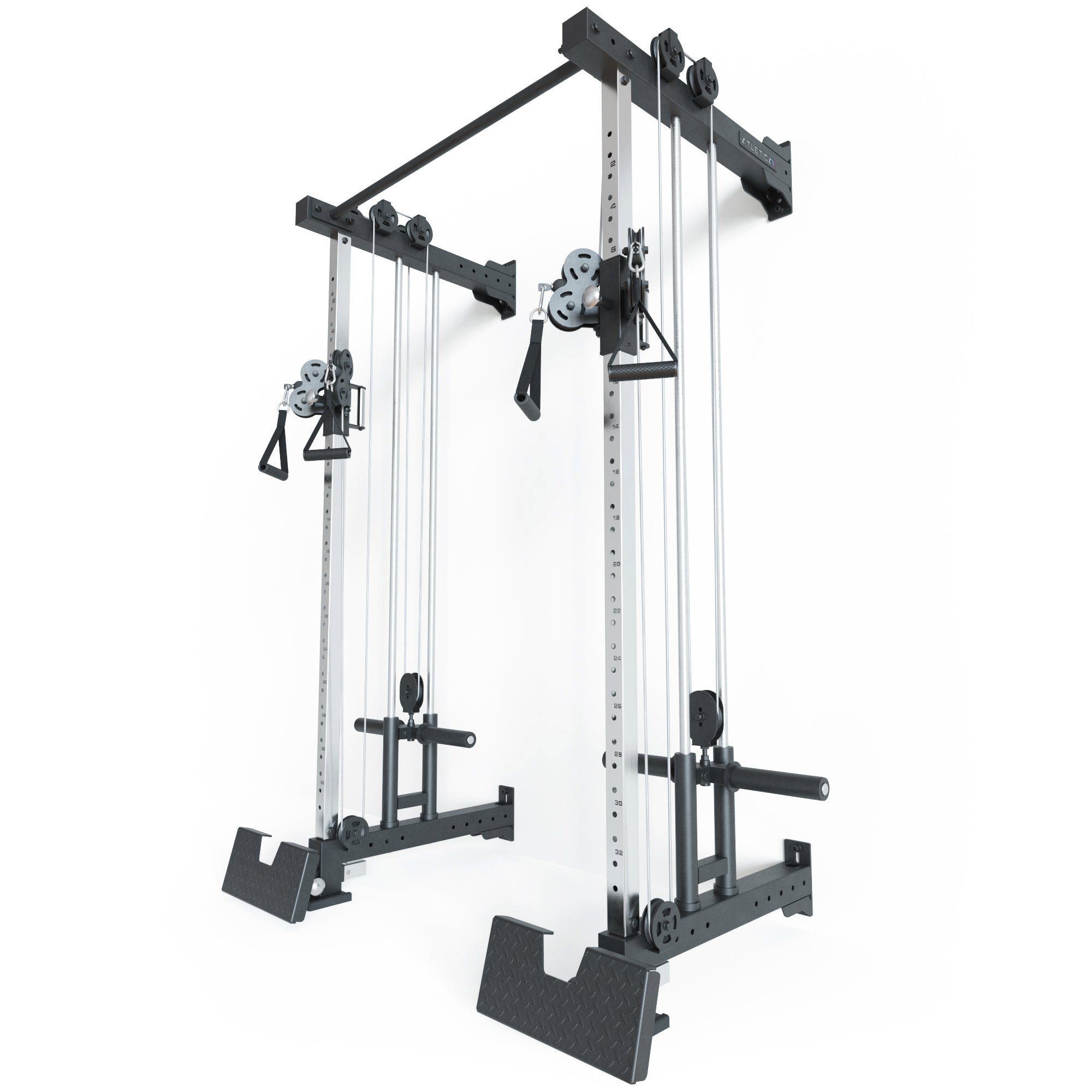 ATLETICA Power Rack R8-Nitro Dual Pully Wall Mounted, 77x112 cm Grundfläche