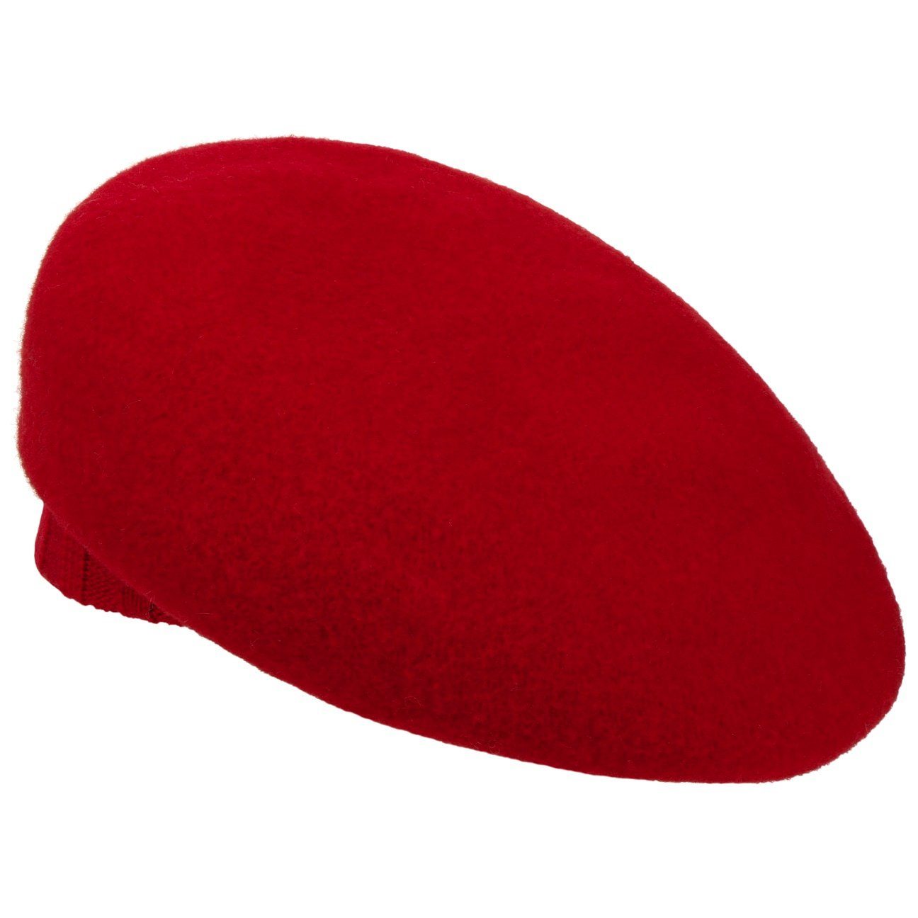 (1-St) Seeberger Baskenmütze Wollbaske rot