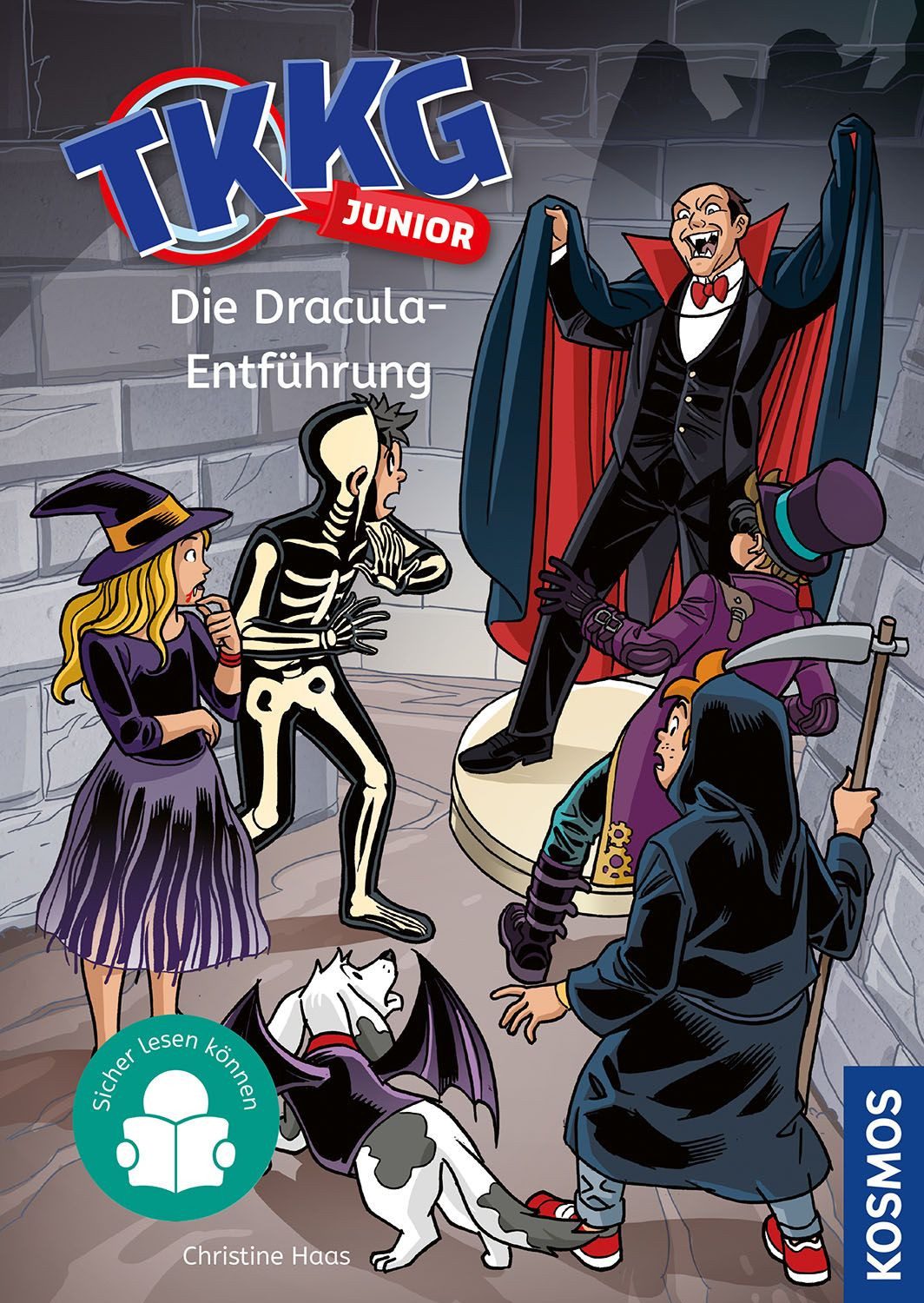 TKKG Junior, 7, Die Dracula-Entführung / Christine Haas, Jetzt ermitteln die Junior-Detektive! Spannender Kinderkrimi ab 7 Jahren für Kinder, die sicher lesen können und gern knifflige Fälle lösen