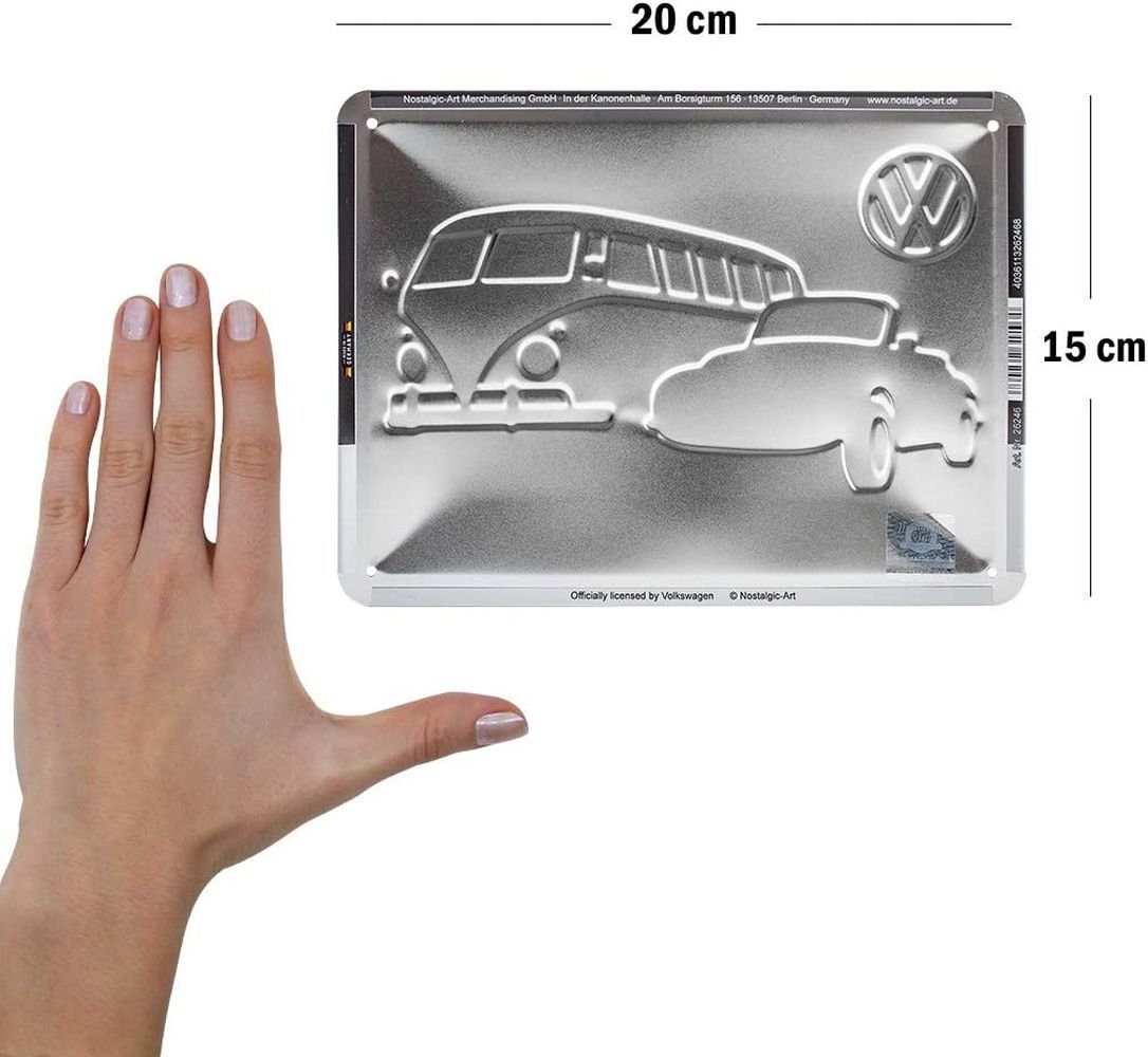 Nostalgic-Art Metallschild Blechschild 15x20 cm - Volkswagen - VW Meet The günstig online kaufen