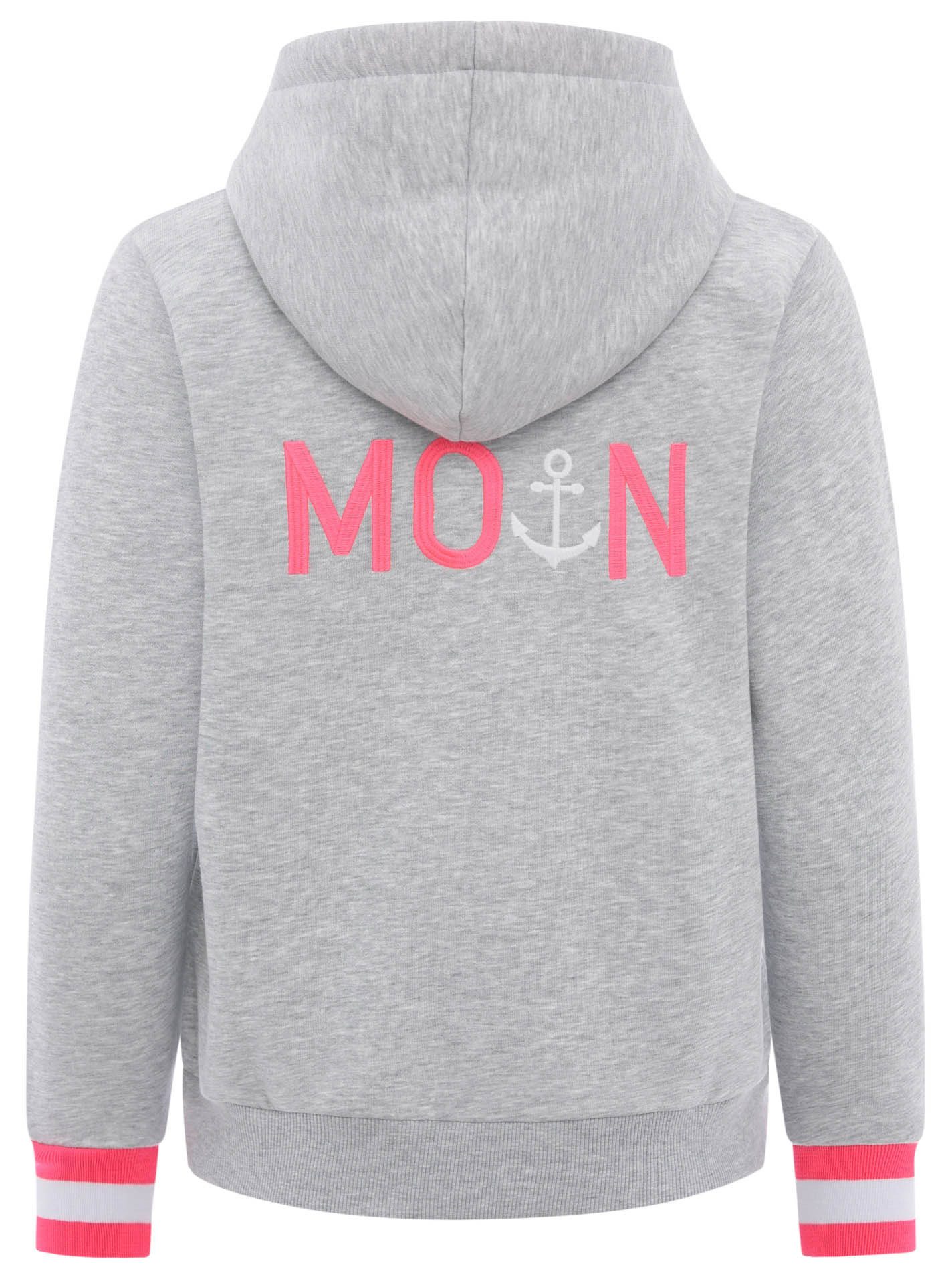 Zwillingsherz Kapuzensweatjacke Hoodiejacke Moin" Mit Kapuze günstig online kaufen