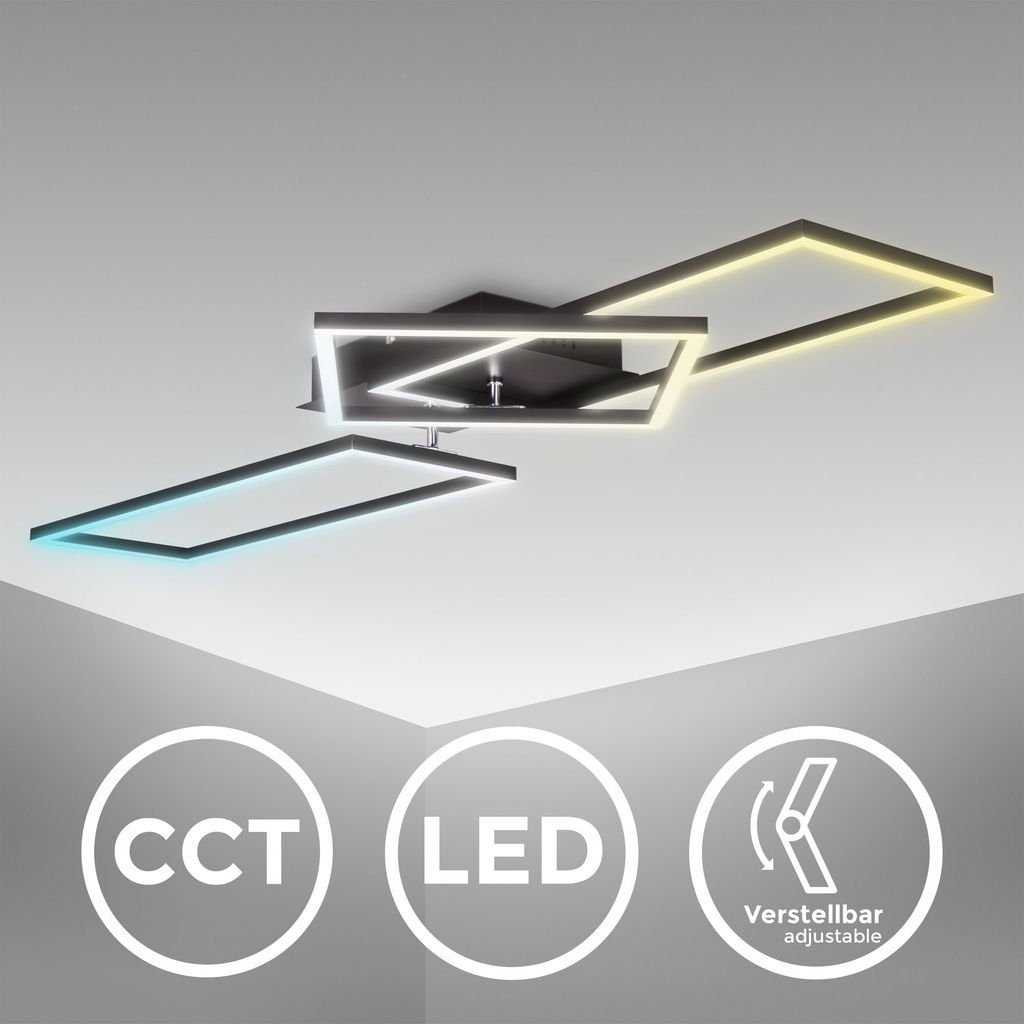 B.K.Licht Deckenleuchte BKL1511, LED fest integriert, 4000K - Neutralweiß, Kaltweiß, 3000K - Warmweiß