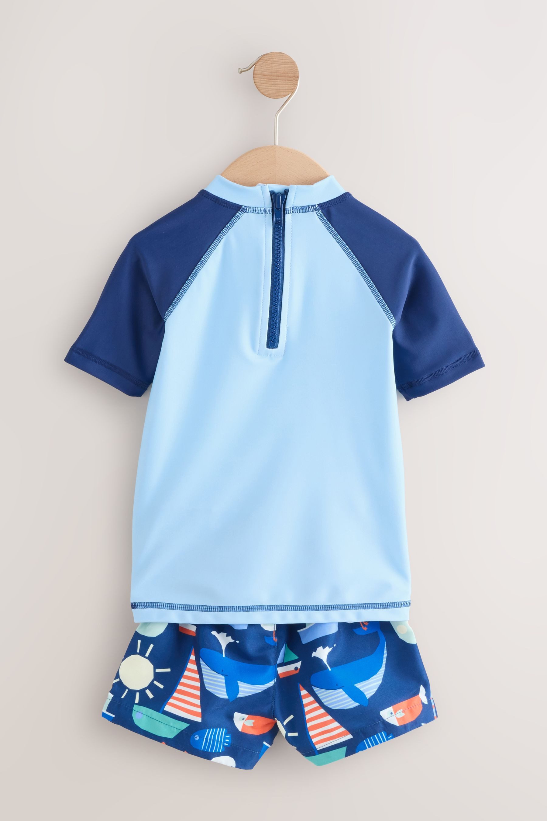 Next Badeanzug Rash-Trägertop und Badeshorts im Set (2-St)