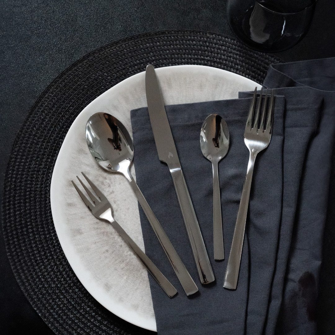 LIVINA HOME Besteck-Set Edelstahl 18/10, Besteck im zeitlosen Design, (30-tlg) (30-tlg), 6 Personen, Edelstahl 18/10, Edelstahl Rostfrei 18/10, Spülmaschinenfes – Bild 2 von 5