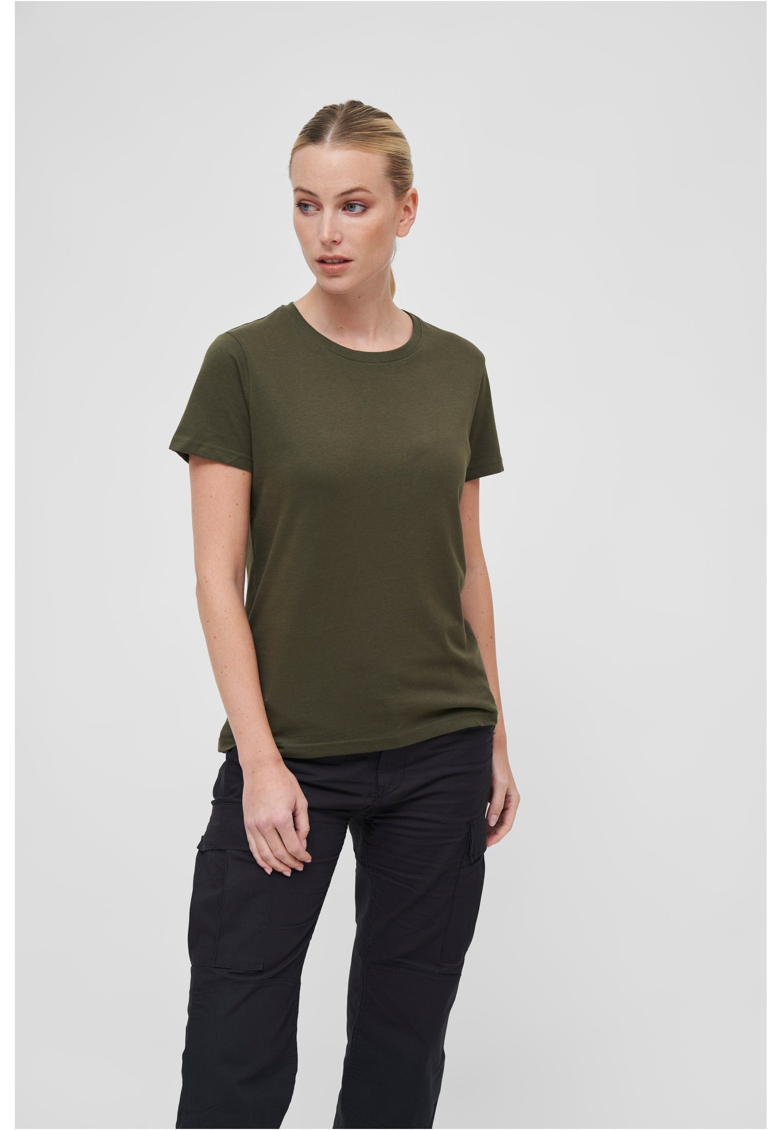 Brandit Kurzarmshirt Damen Ladies T-Shirt (1-tlg) olive