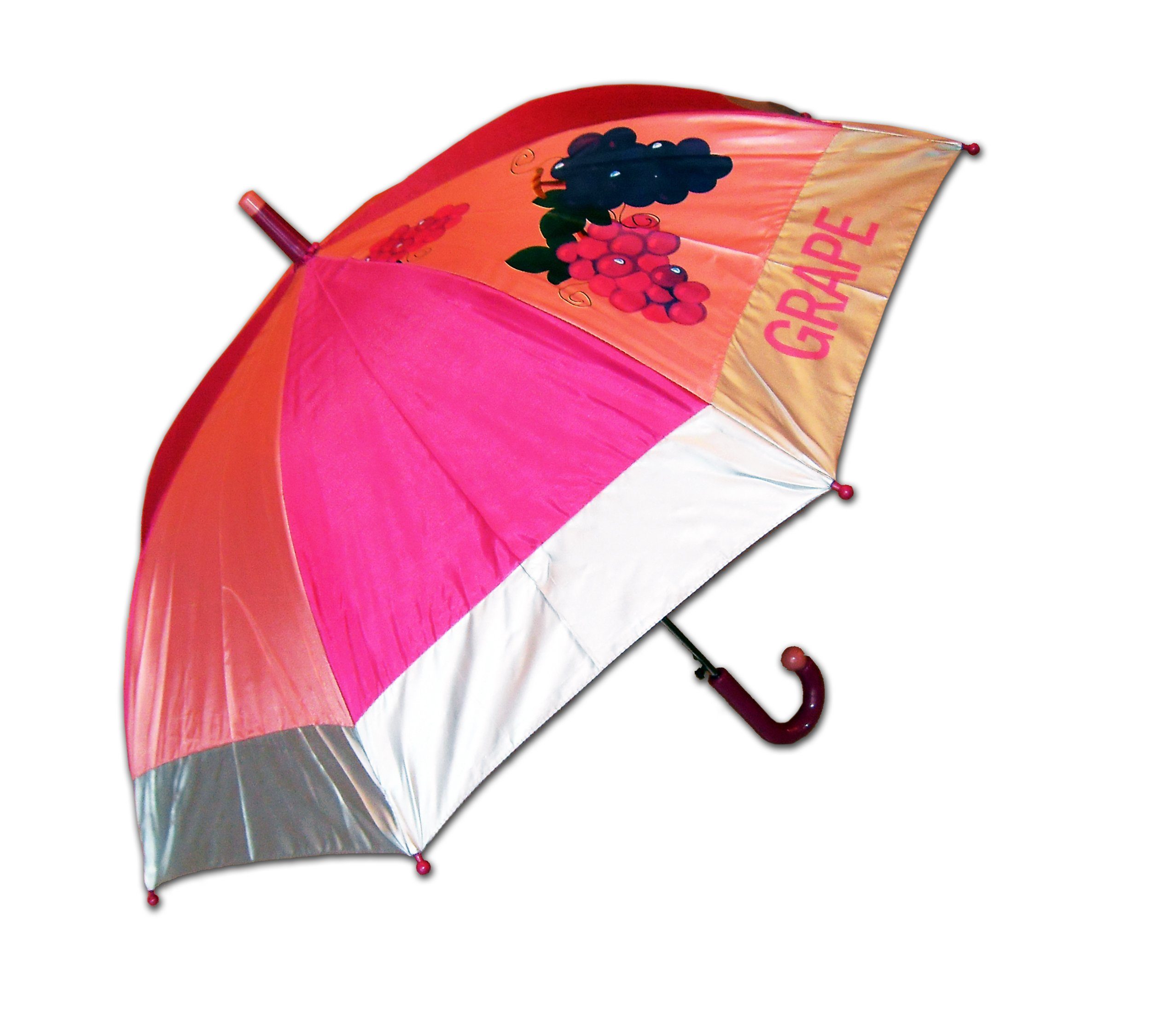 Susino Stockregenschirm Automatik KINDERSCHIRM Ø85cm Stockschirm Regenschirm UMSU (Trauben), Stockregenschirm 68cm lang Schirm
