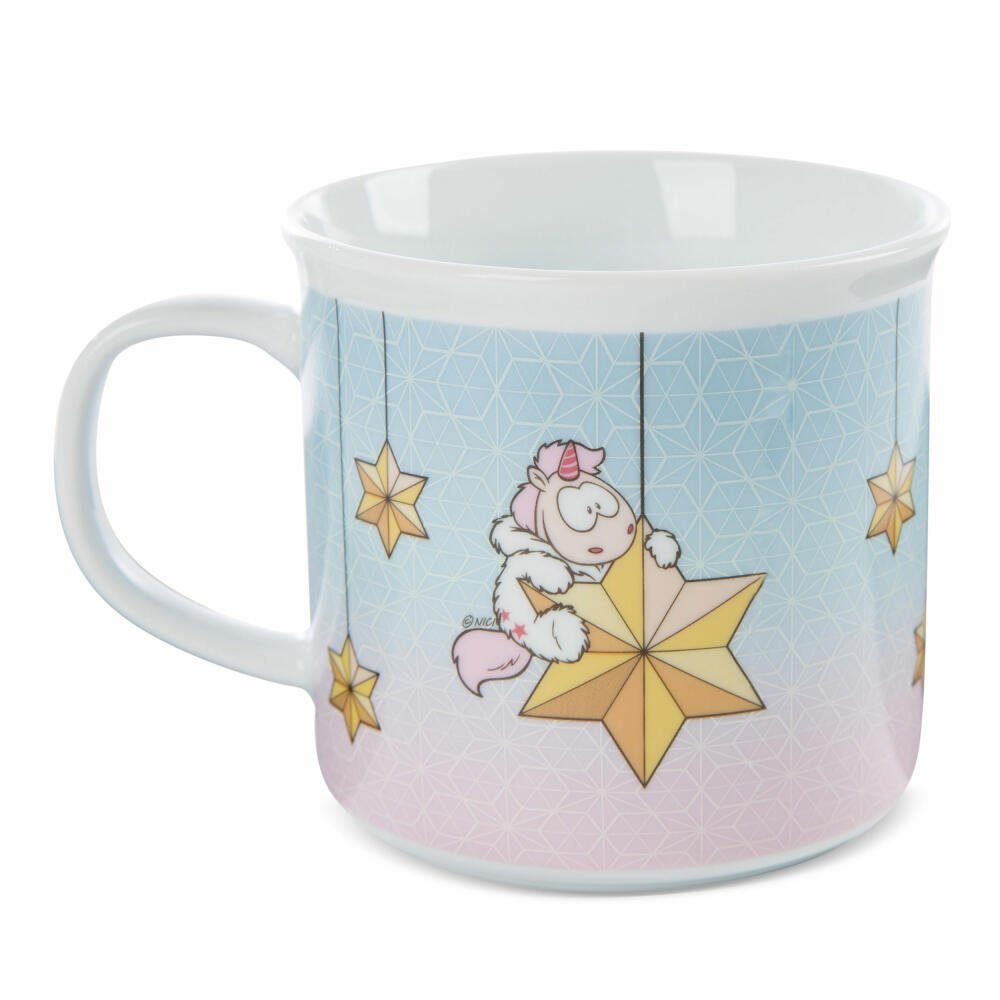 Nici Tasse Einhorn Theodor mit Schneeanzug 400 ml, Porzellan