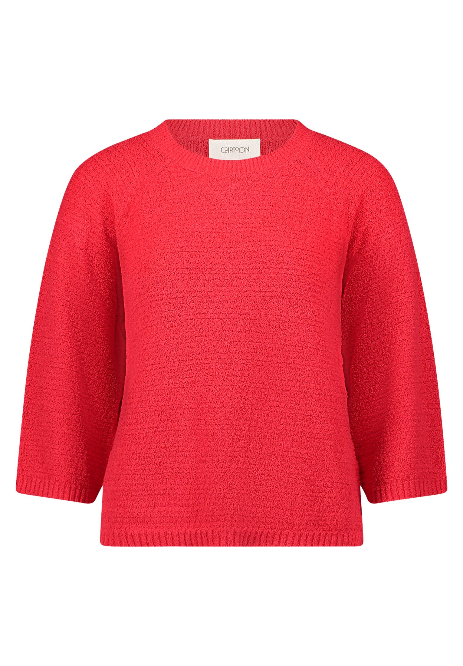 Cartoon Strickpullover Damen mit Rundhalsausschnitt (1-tlg)