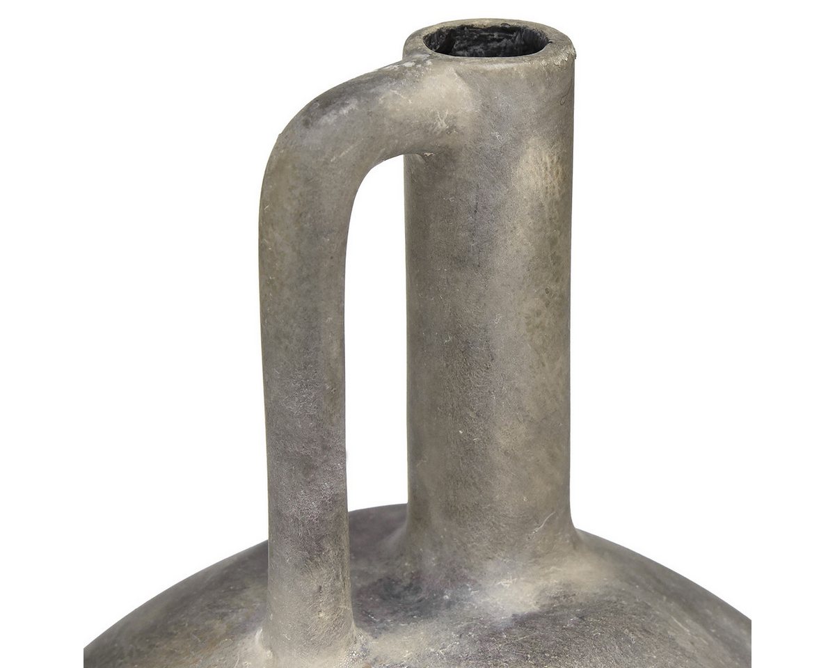 Thumbnail - Viana Übertopf Vintage Keramikvase Krug-Design Antik-Optik in Grau mit Rosteffekt