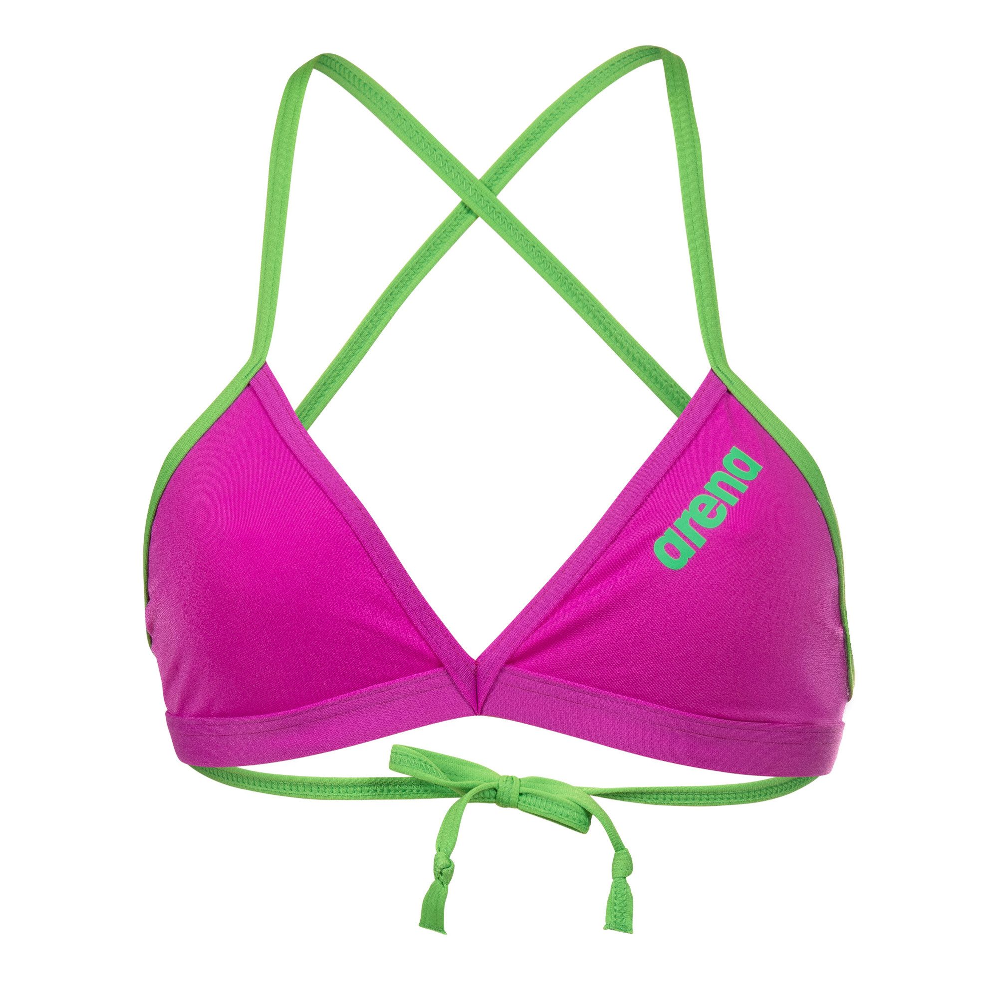 Arena Bustier-Bikini Arena Damen Bikinioberteil Team Swim Top Tie Back Solid 004768