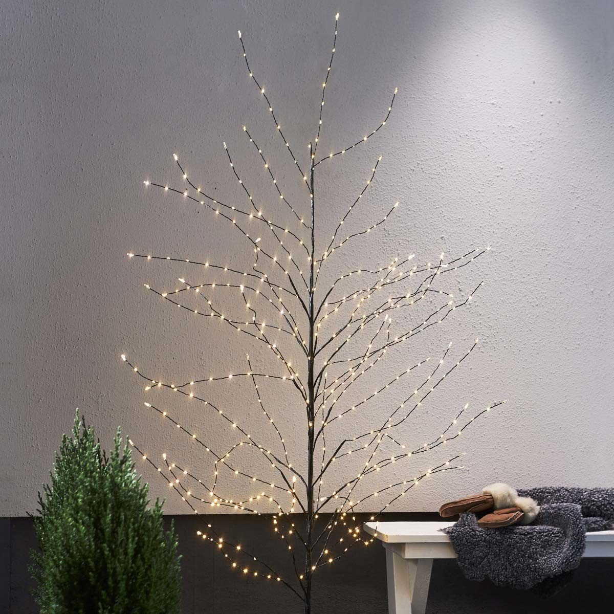 STAR TRADING LED Baum LED Bäumchen REEDY XL 180cm 480 LED warmweiß, IP44