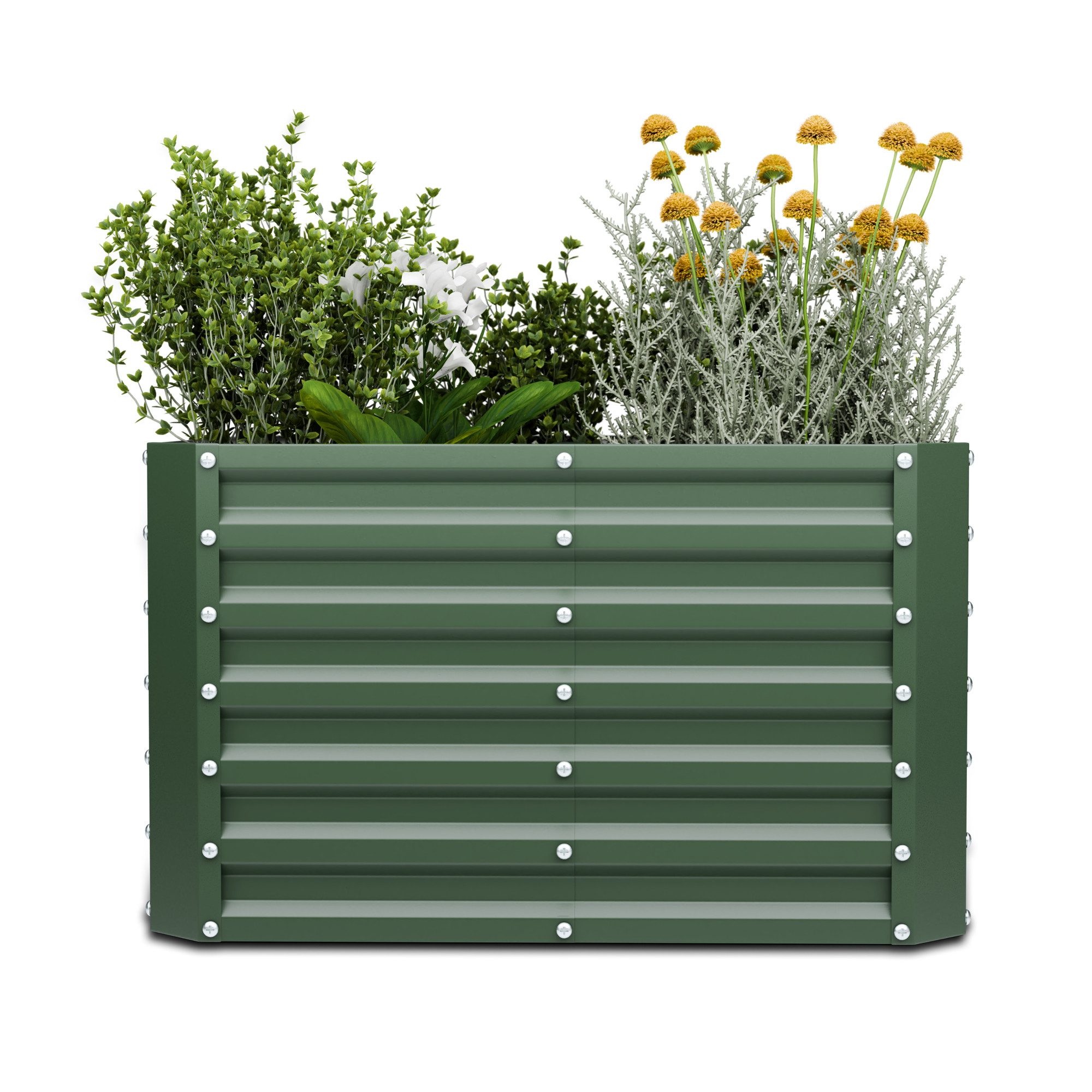blumfeldt Hochbeet High Grow (Set, Set), Pflanzkübel Outdoor Balkon außen groß Stahl Garten