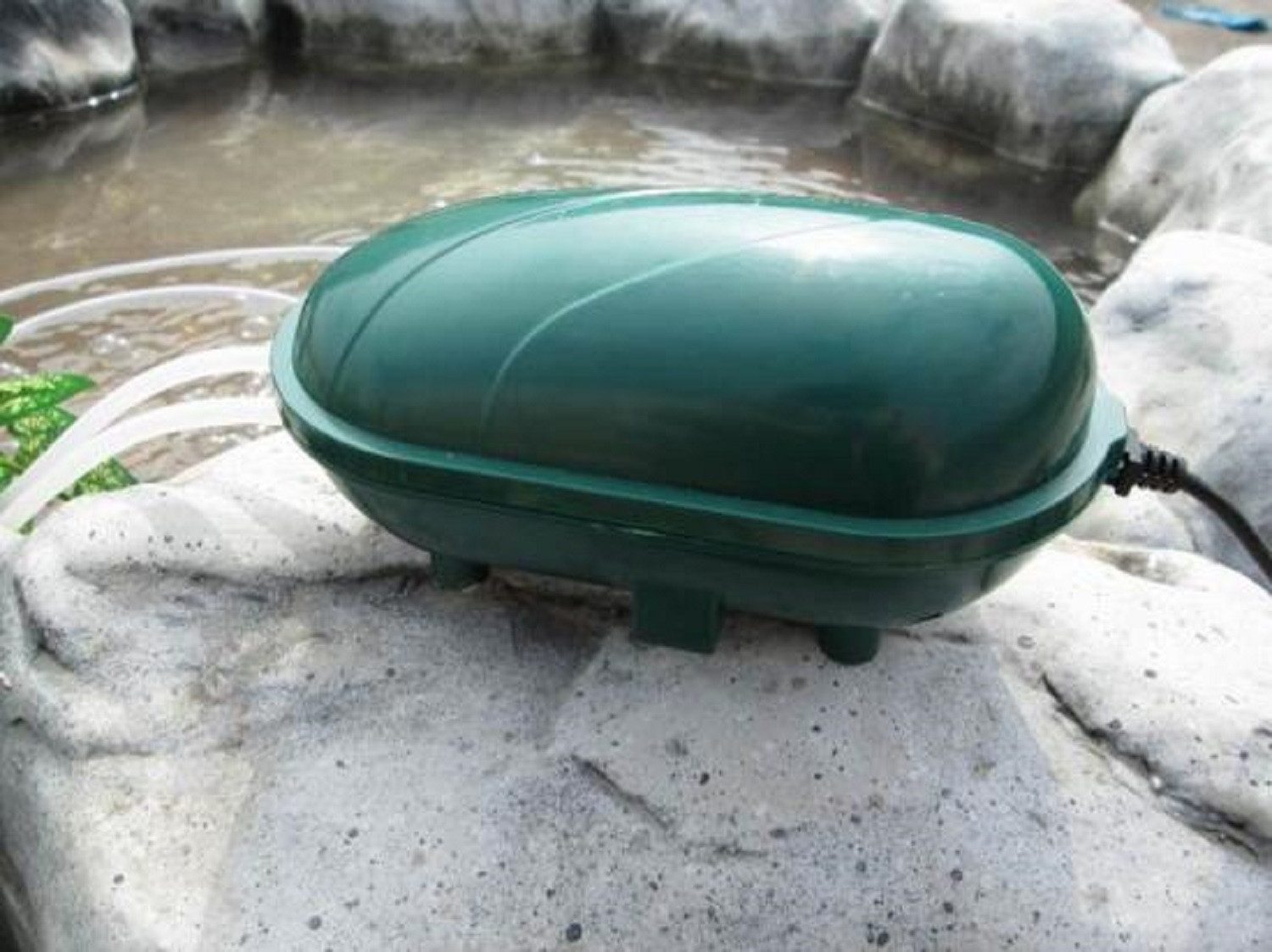 Wehmann Teichbelüfter Solar Power Doppel Belüfterpumpe 200 l/h Teichbelüfter Tag u. Nacht, 200,00 l/h