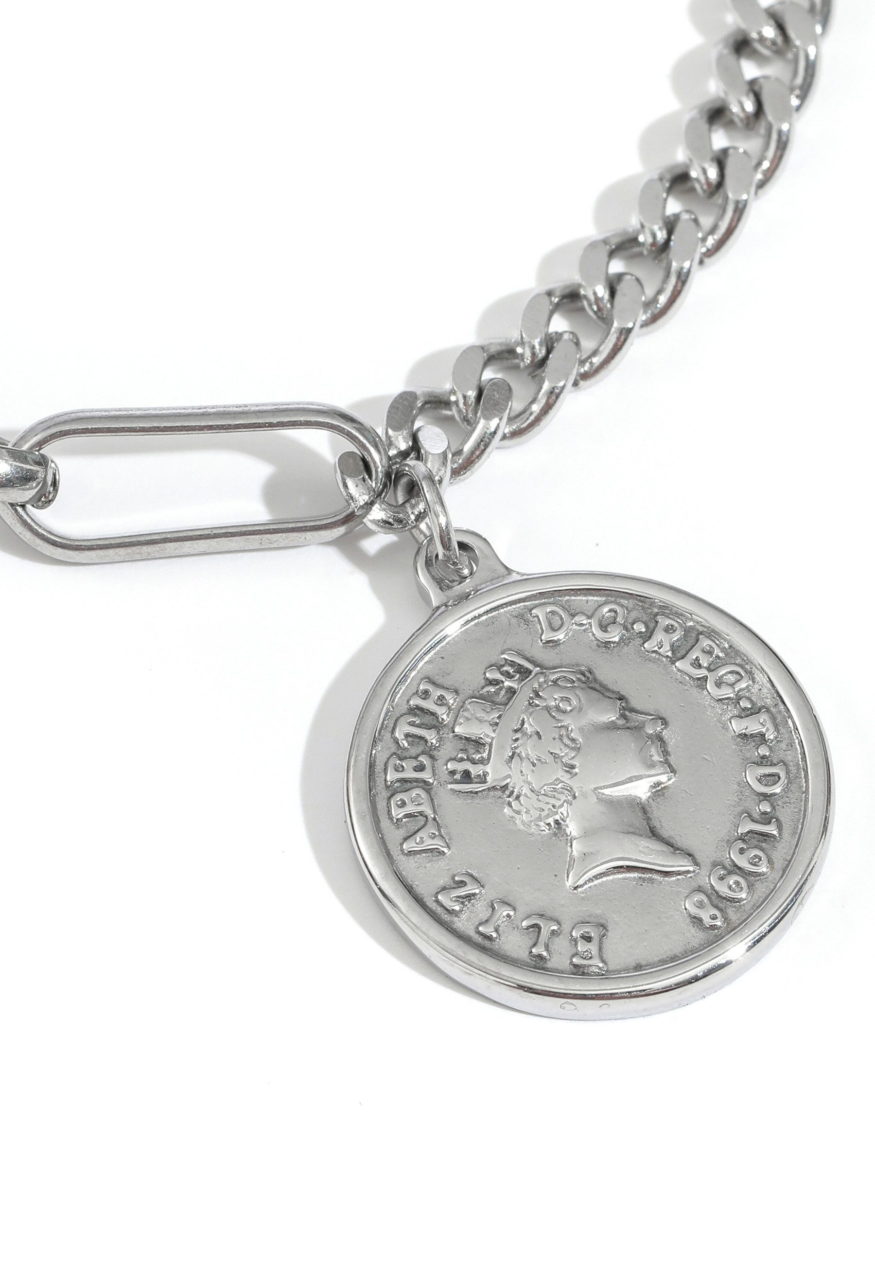 GOLDKLEIN Edelstahlarmband Edelstahl Münze Schmuck Armkette, Damen, inkl. G günstig online kaufen