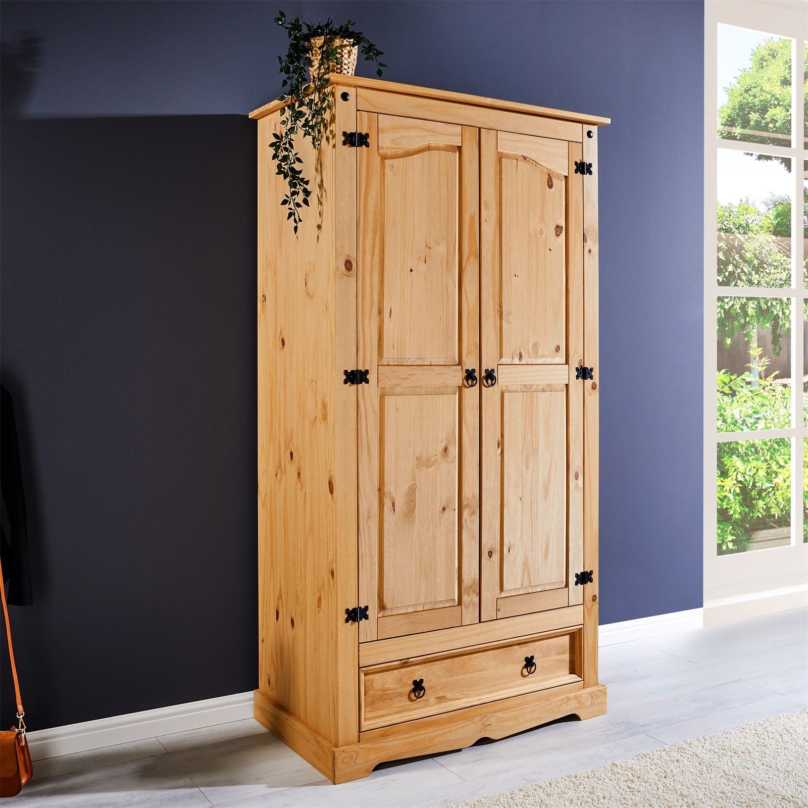 IDIMEX Kleiderschrank TEQUILA Garderobenschrank Mexiko Dielenschrank Kleide günstig online kaufen