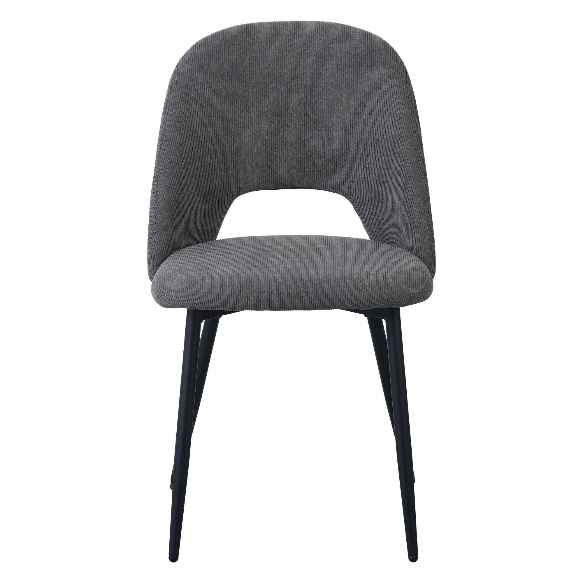 Albatros International Esszimmerstuhl Esszimmer Stühle 2 er Set SILVI, Stuhl Stühle Esszimmerstühle, Küche (2er Set, Grau, Cord Bezug), Küchenstuhl Küchenstühle – Bild 4 von 5