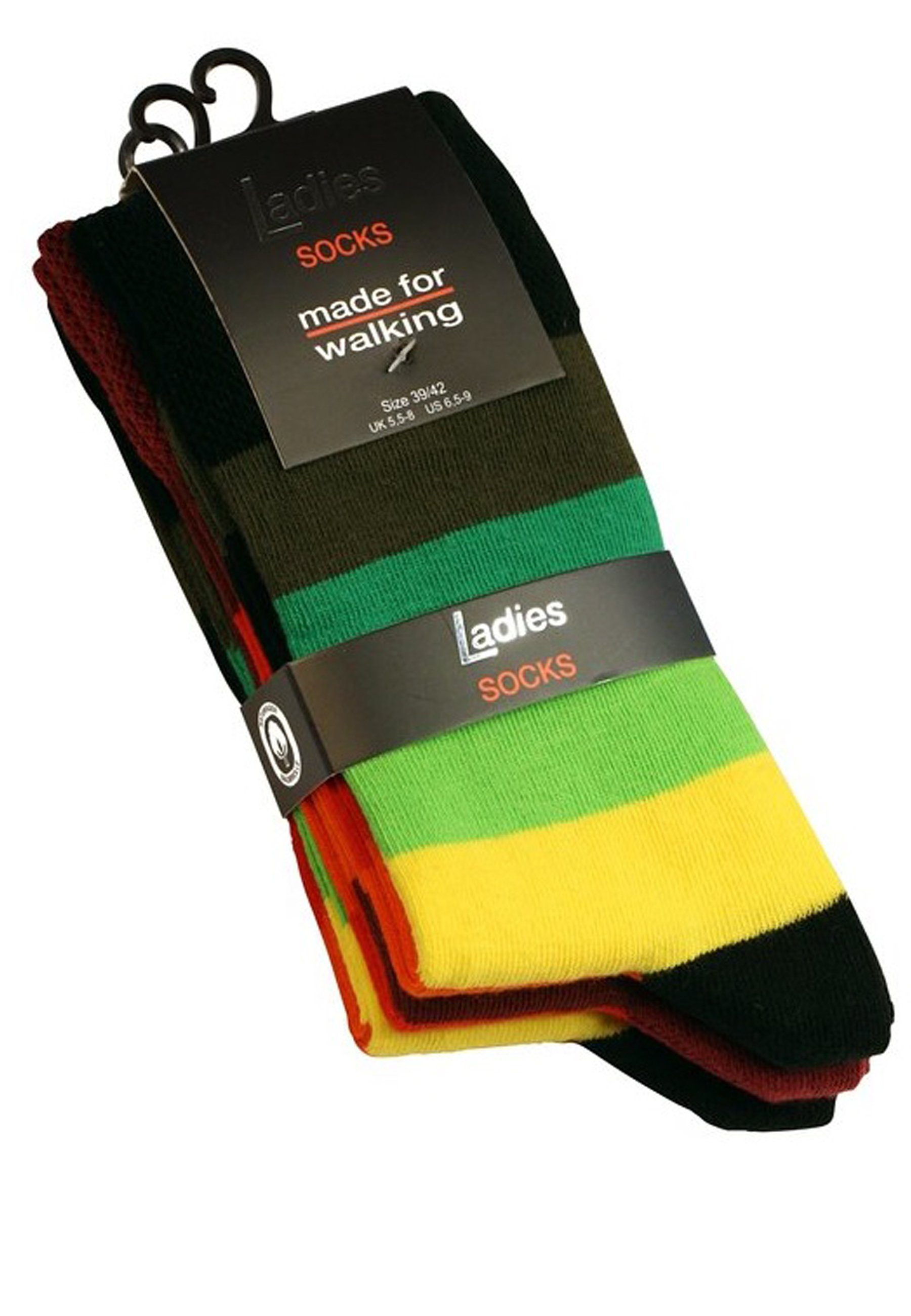 Cotton Prime® Socken mit Blockstreifen (3-Paar) mit Blockstreifen