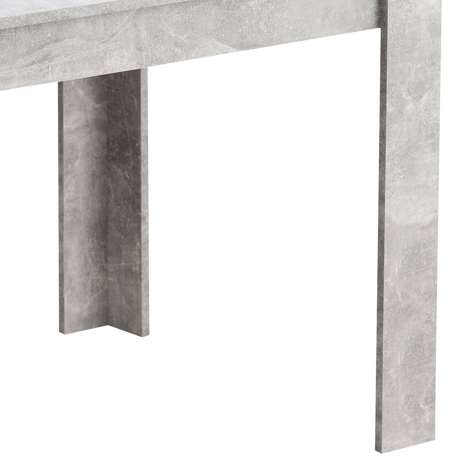 Esszimmertisch grau grau Küchentisch Set) 135x80 Esstisch Holztisch mehrere Farben (kein grau cm | Holz Homestyle4u |
