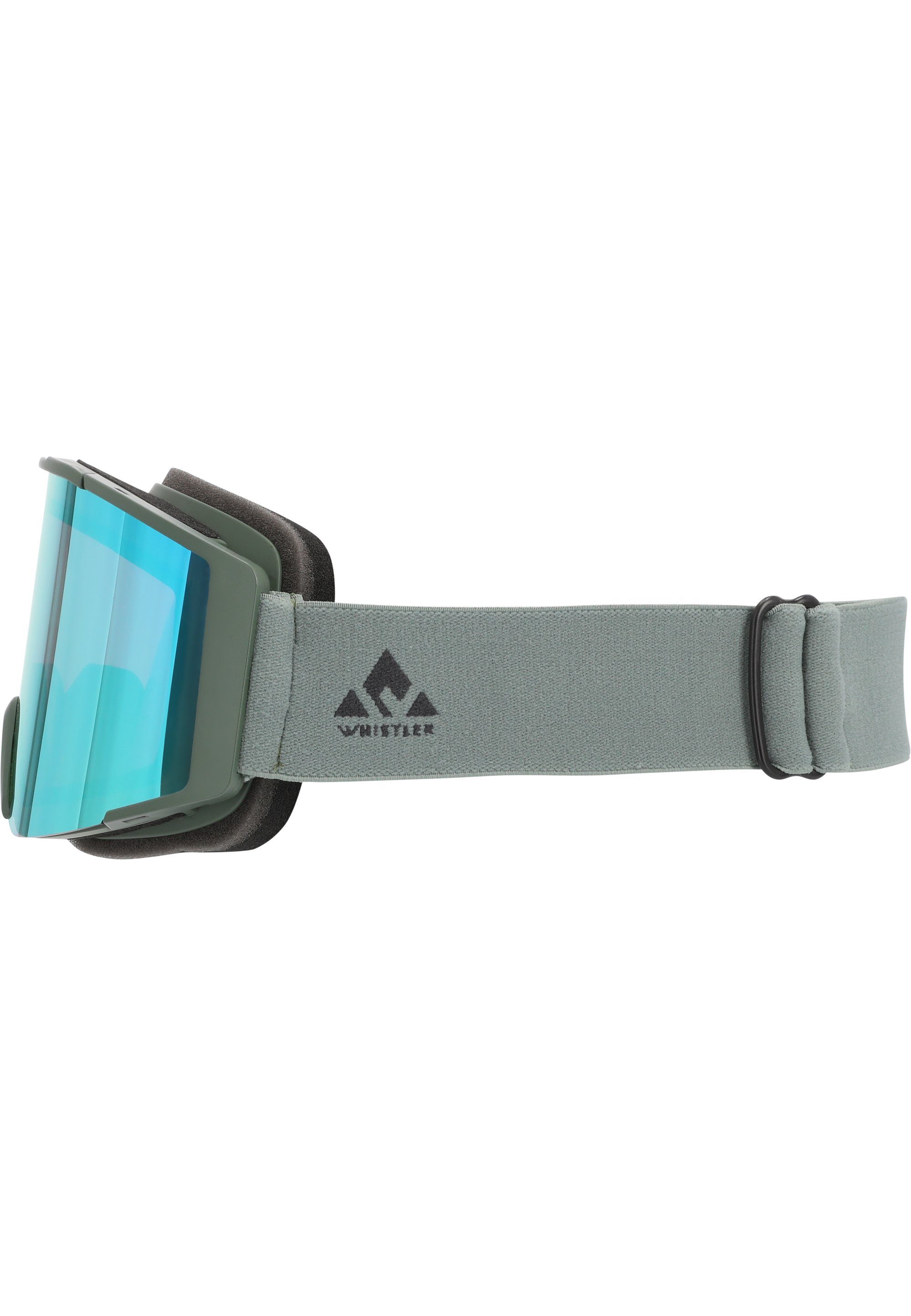 WHISTLER Skibrille grün mit Panorama-Gläsern WS6200