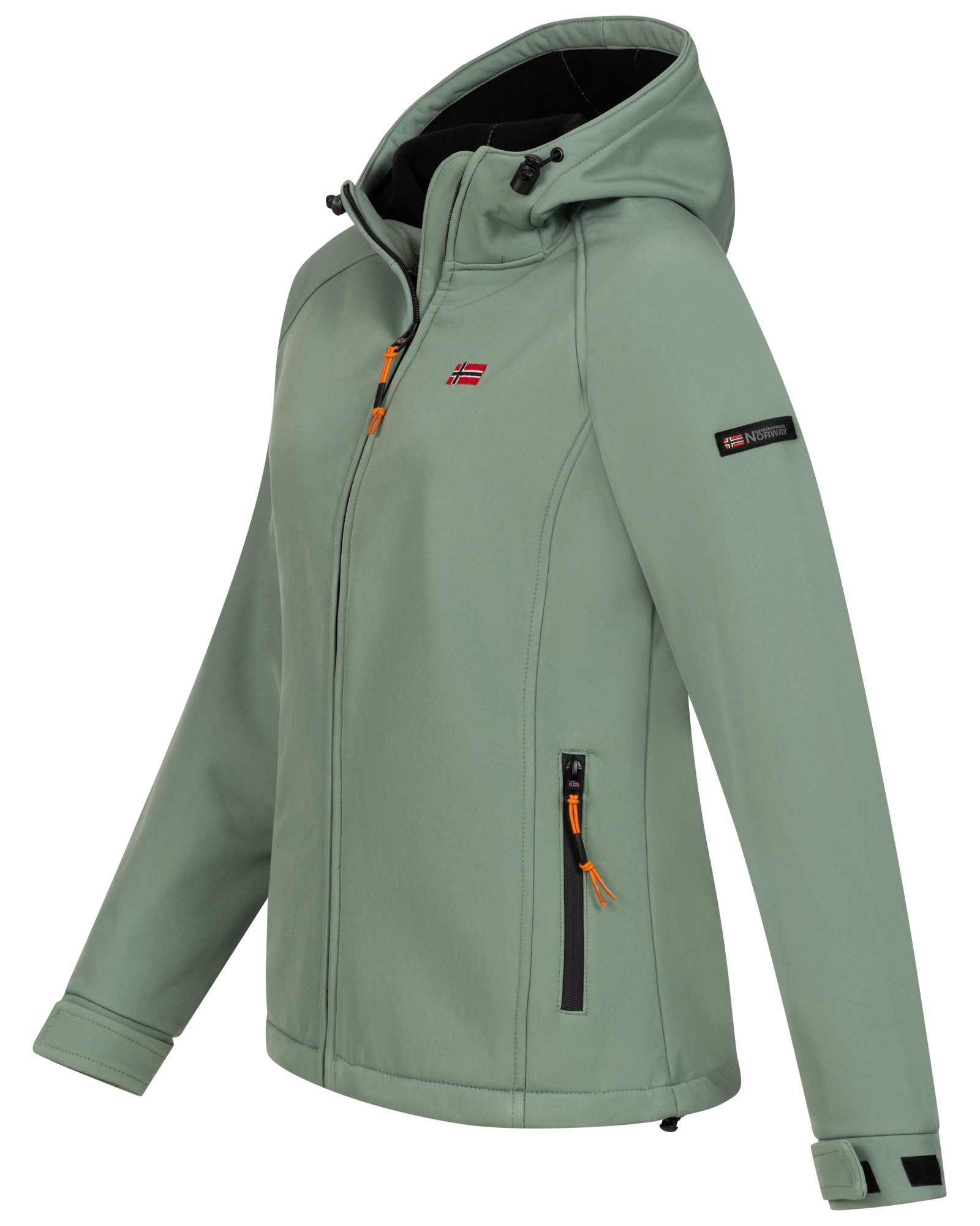 Geographical Norway Softshelljacke Damen Übergangsjacke Softshell Jacke Outdoor Regenjacke Frühlings