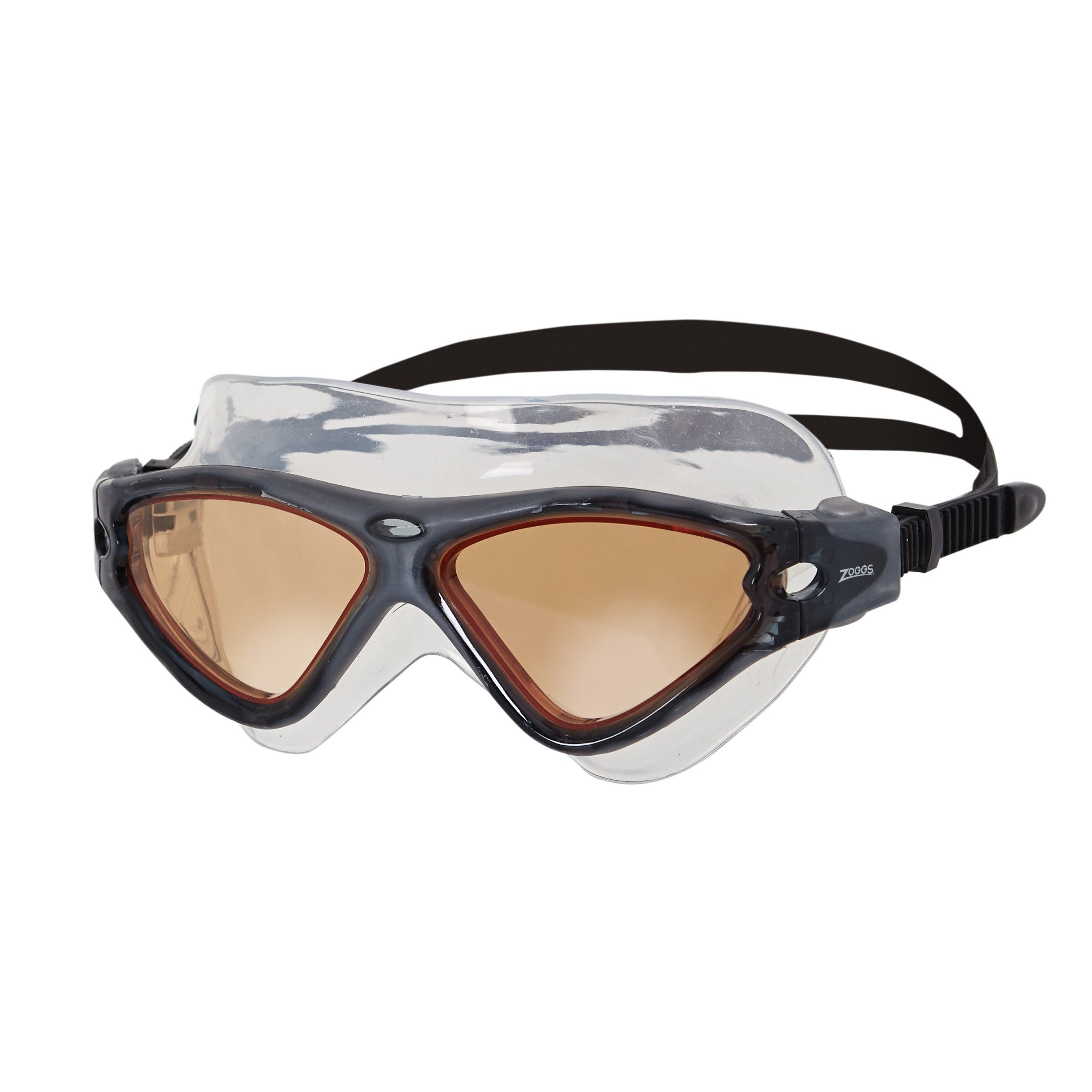 Zoggs Schwimmbrille Tri Vision Mask GREY BLACK CLEAR VISION