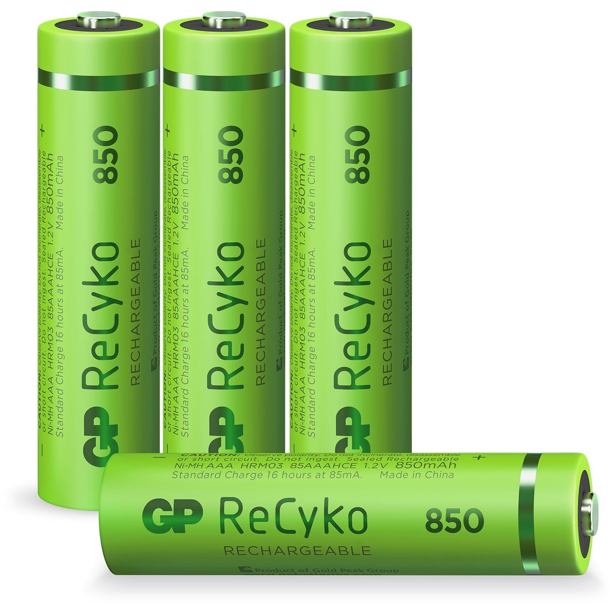AAA Akku GP NiMH 850 mAh ReCyko 1,2V 4 Stück Akku
