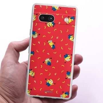 DeinDesign Handyhülle Minions Ich – Einfach unverbesserlich Banane Minion Pattern Red, Google Pixel 7a Silikon Hülle Bumper Case Handy Schutzhülle