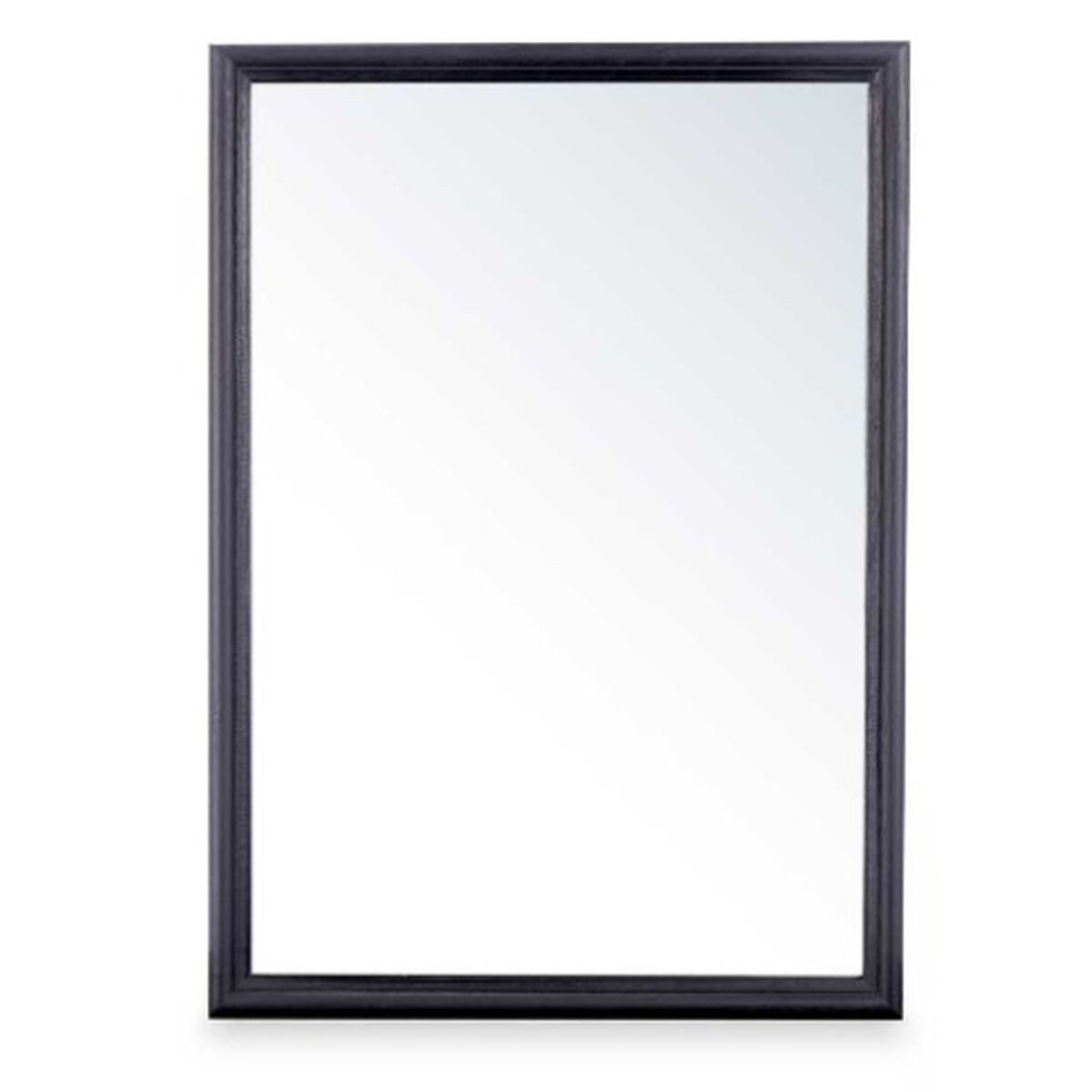 Spiegel Wandspiegel Holz Schwarz 50 x 70 x 50 cm