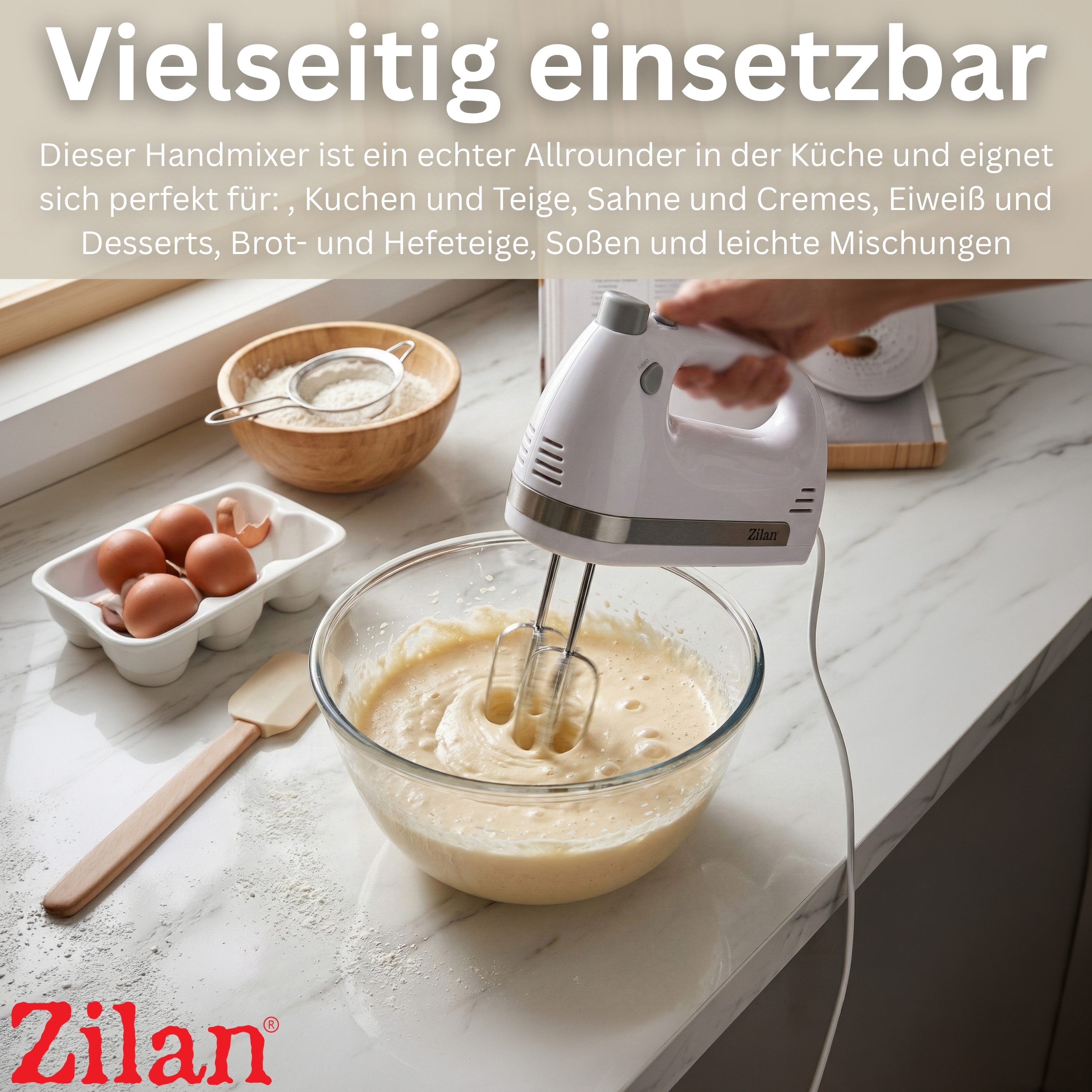Zilan Handmixer ZLN-2945, Leiser Betrieb