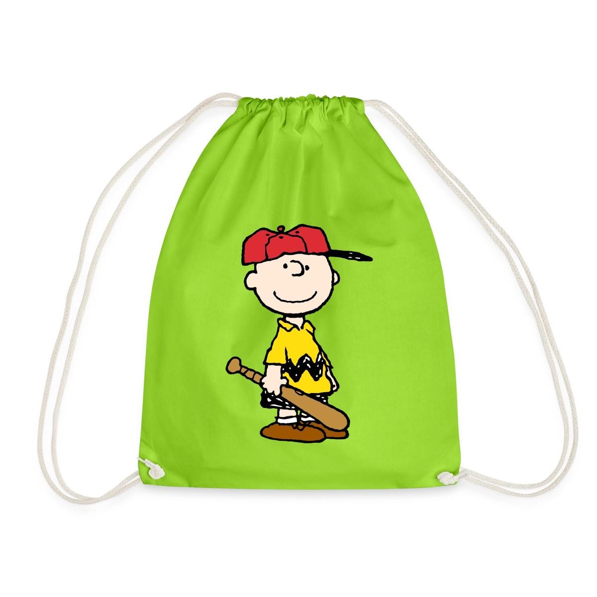 Spreadshirt Turnbeutel Peanuts Charlie Brown Baseball Sport Turnbeutel (1-tlg)