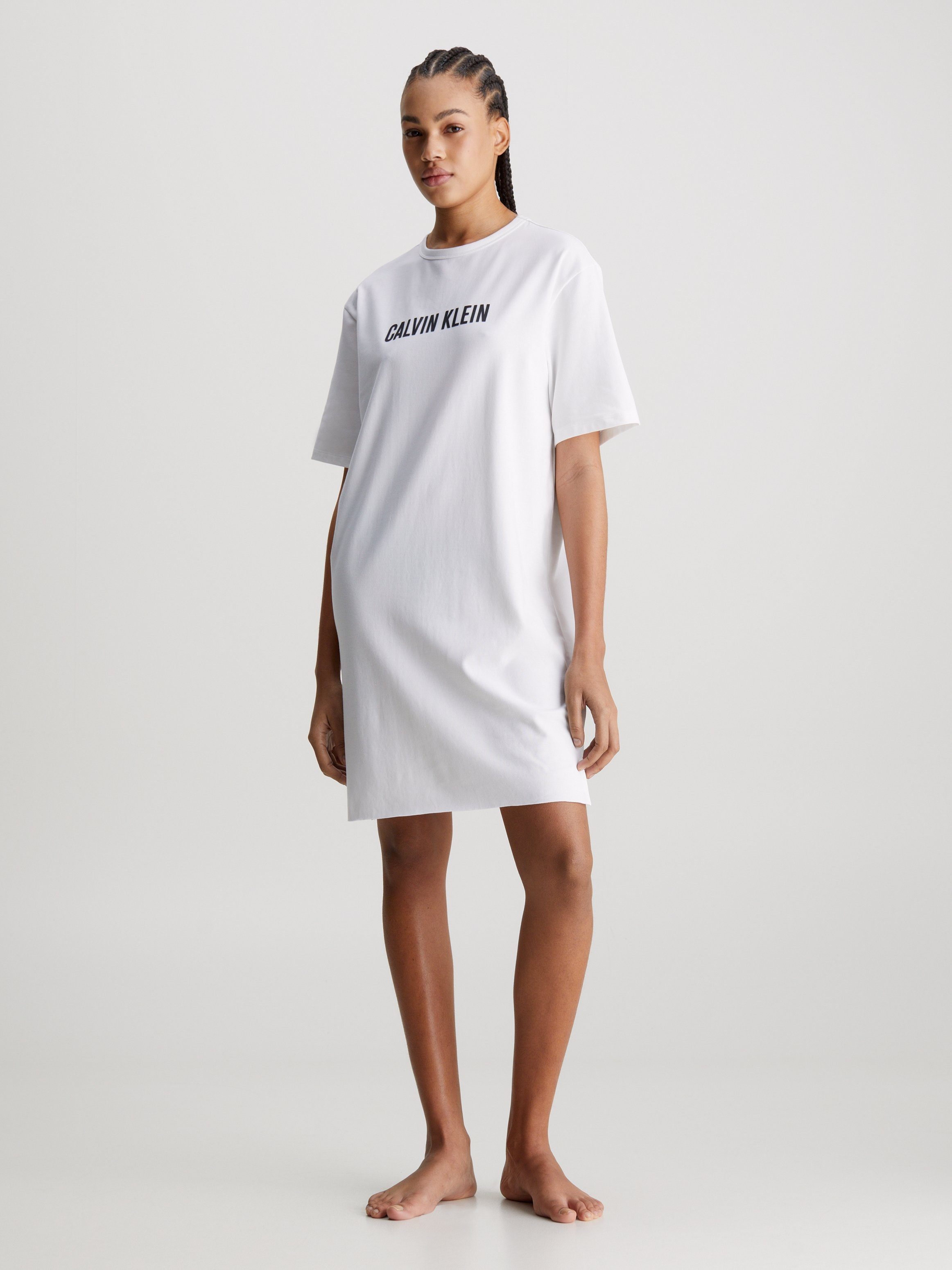 Calvin Klein Underwear Nachthemd S/S NIGHTSHIRT mit Logoschriftzug auf der Brust