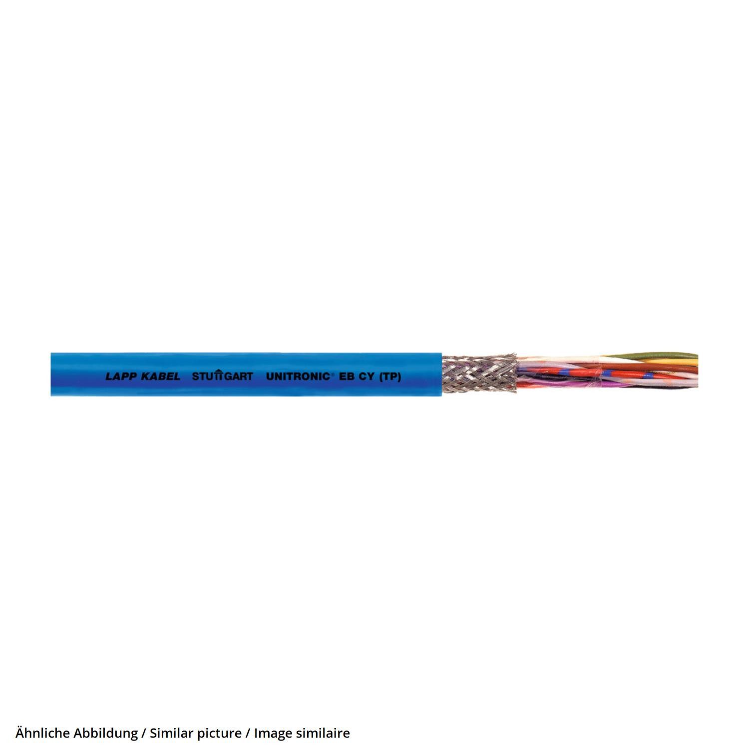 Lapp Kabel Titel:UNITRONIC EB CY (TP) 2x2x0,75mm² AWG19 AD 8,7mm Prüfspannung 25 Elektro-Kabel, (1 cm)