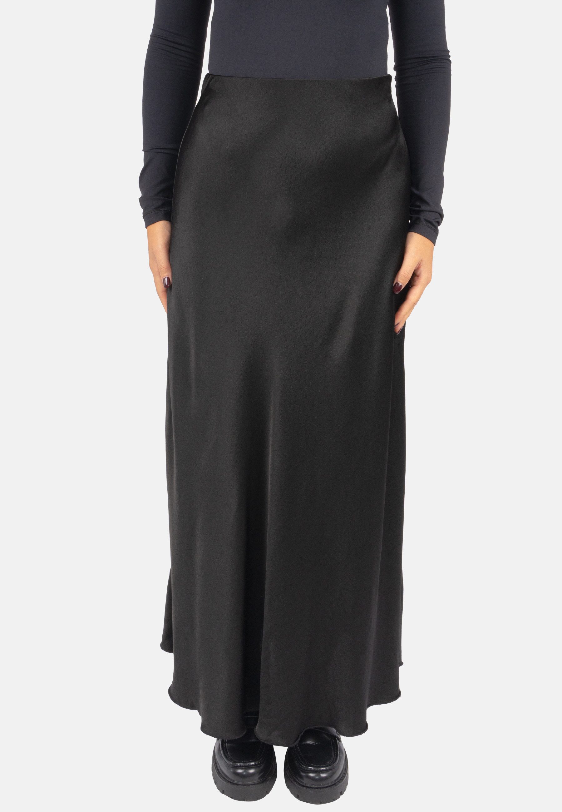 Seasons of April A-Linien-Rock LILLY SATIN Damen Satin Midi Rock One-Size günstig online kaufen