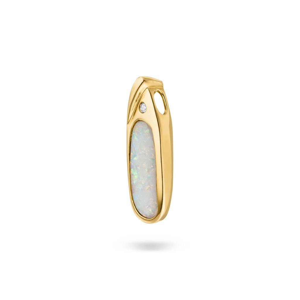 SKIELKA DESIGNSCHMUCK mit Goldschmiedearbeit (Gelbgold Opal Kettenanhänger aus hochwertige ct. 585), Anhänger Deutschland Diamanten 2,45