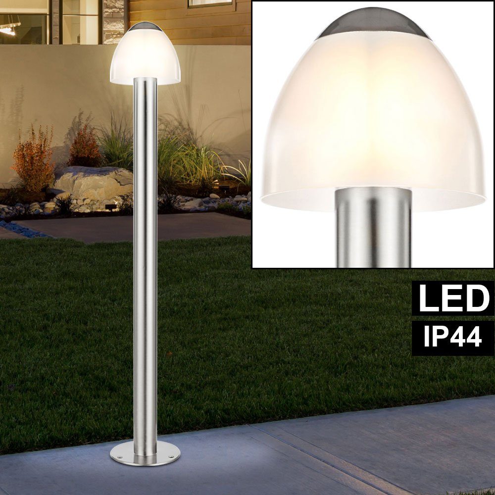 Globo LED AußenStehlampe, LED Außen Wege Leuchte weiß opal Garten