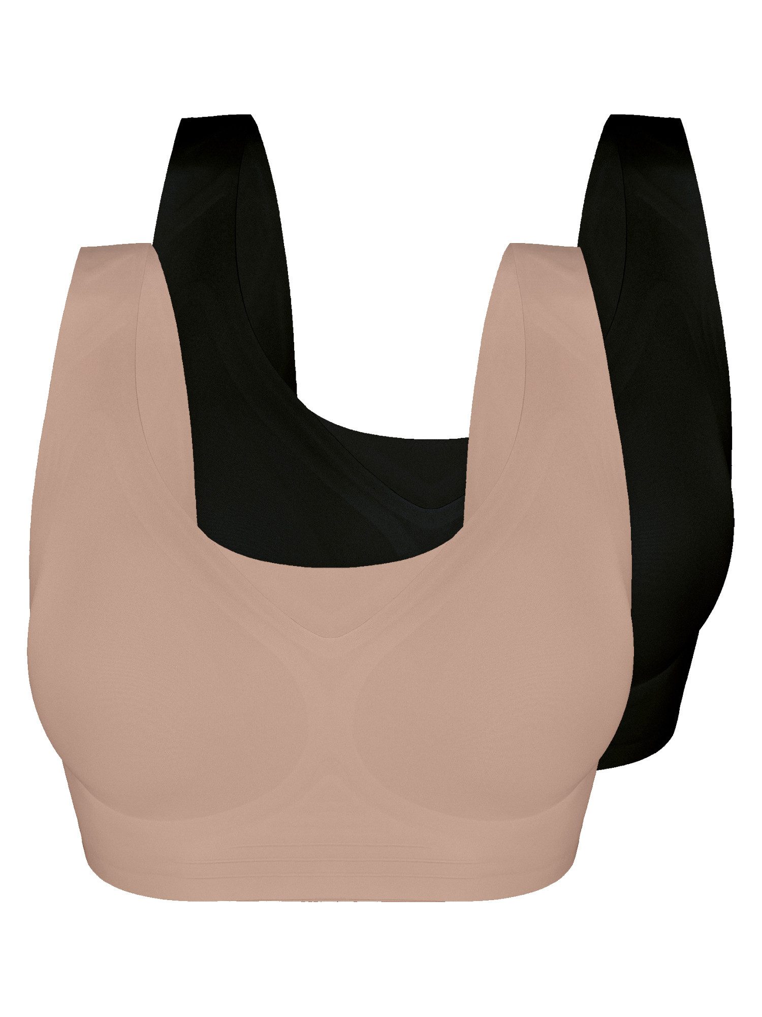 Sassa Bustier 2er Pack Bustier Bonded Micro (Packung, 2-tlg)