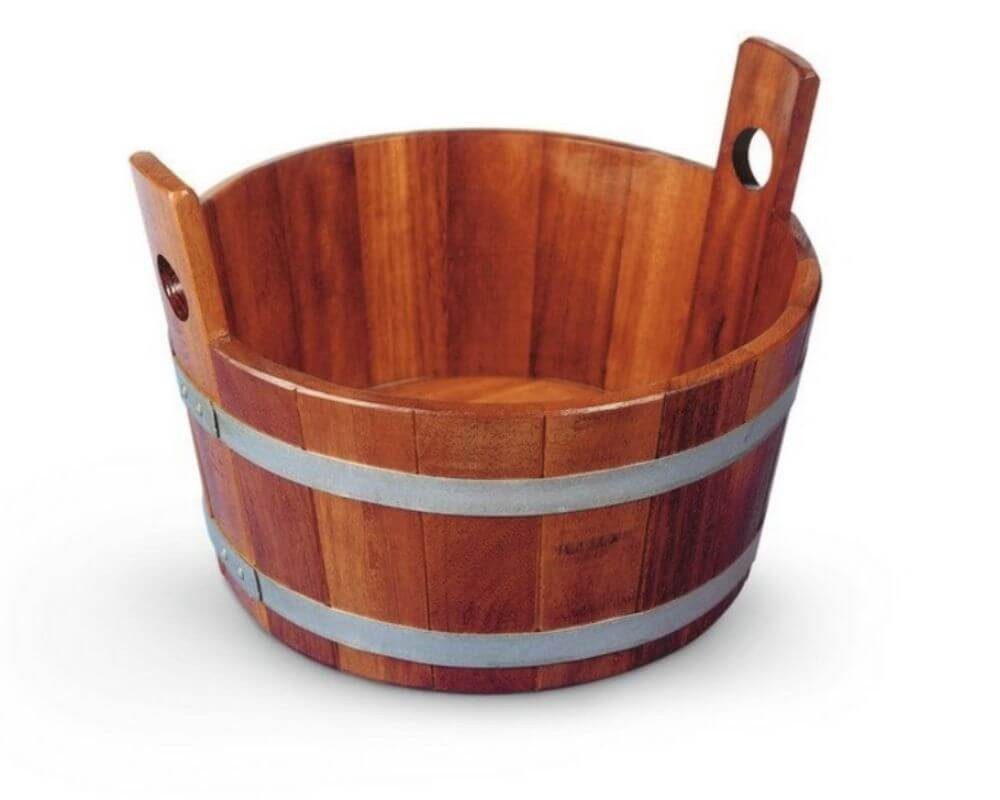 Blumenberg Fußbad Fußwanne aus Kambala mit transparenter Hygieneversiegelung