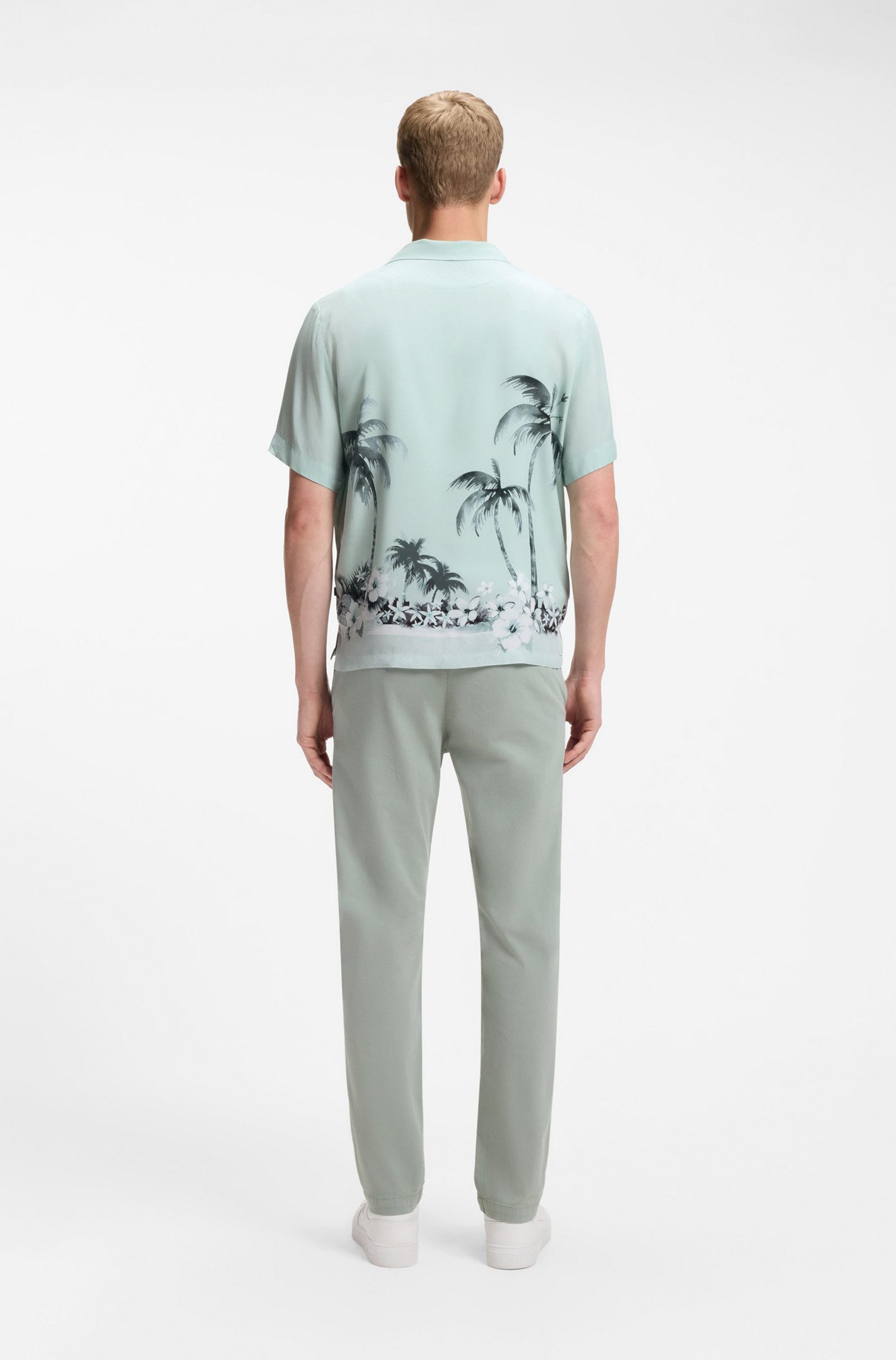 BOSS ORANGE Kurzarmhemd Rayer mit Print (1-tlg)