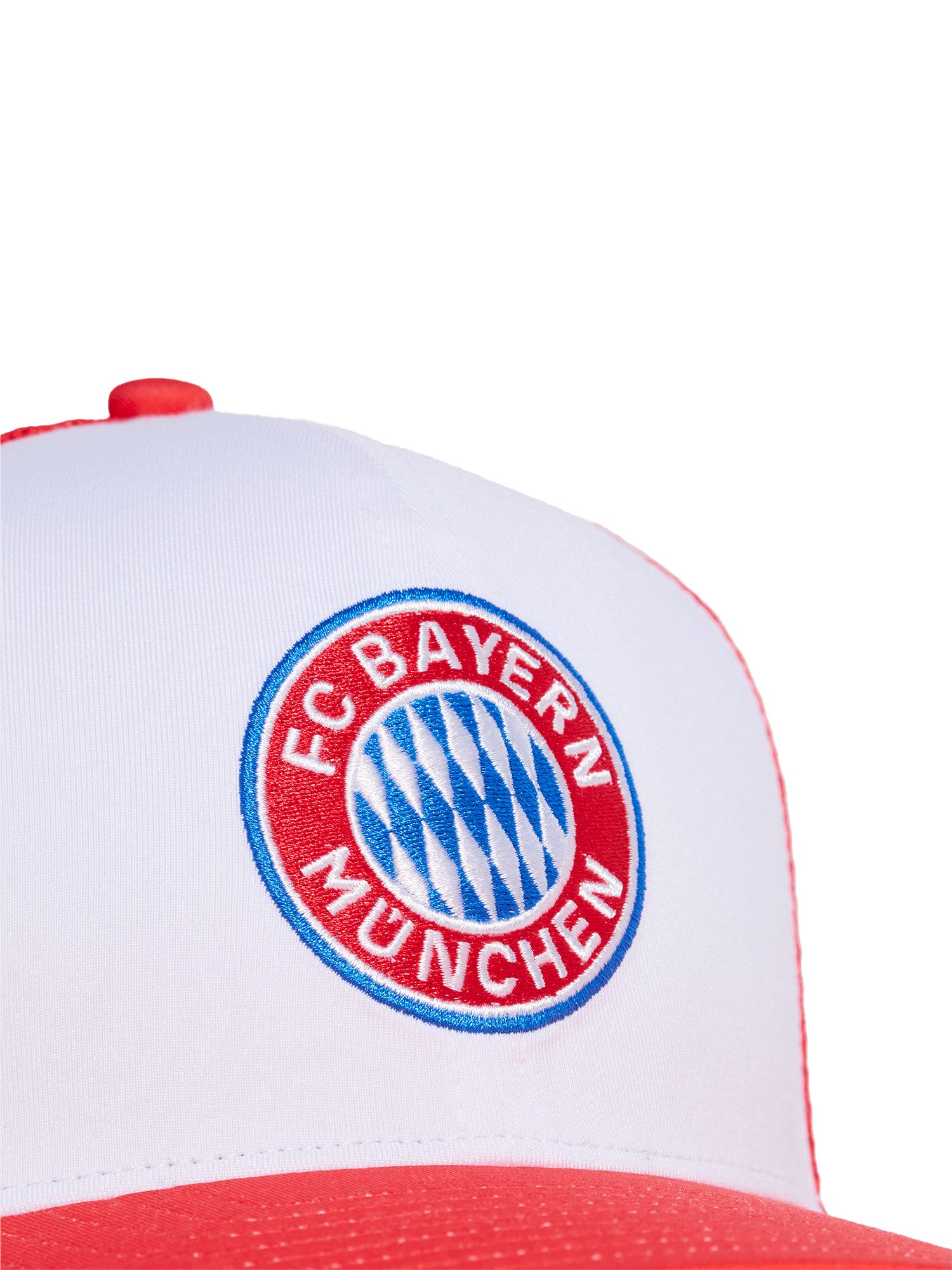 adidas Performance Baseball Cap FC Bayern München I Trucker Cap Logo I Herren I Rot/Weiß