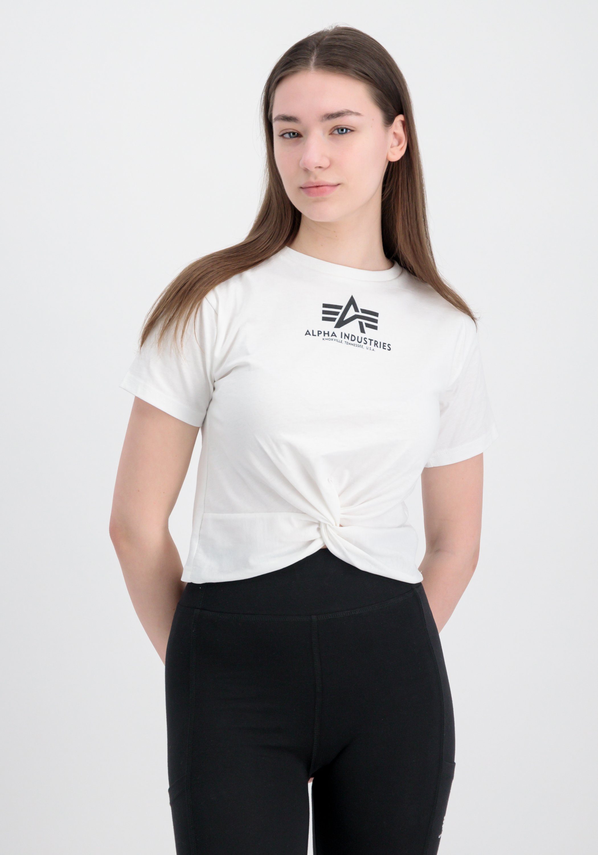 Alpha Industries Muscleshirt ALPHA INDUSTRIES Women - T-Shirts Knotted Crop T Wmn