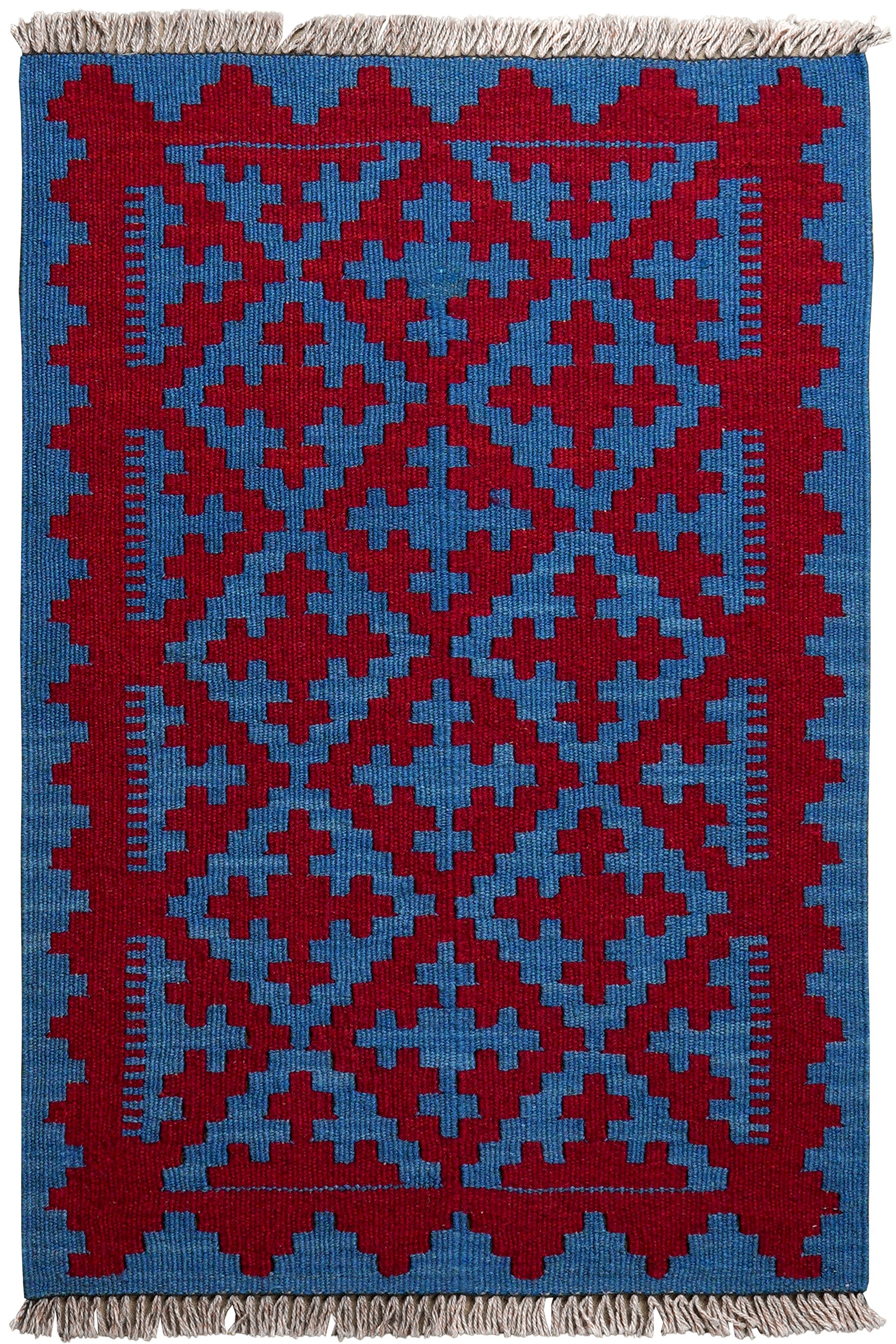Rugtales Teppich Kelim Gashgai 89x60cm, Rechteck, Handgemachtes Unikat, nachhaltig und fair gefertigt