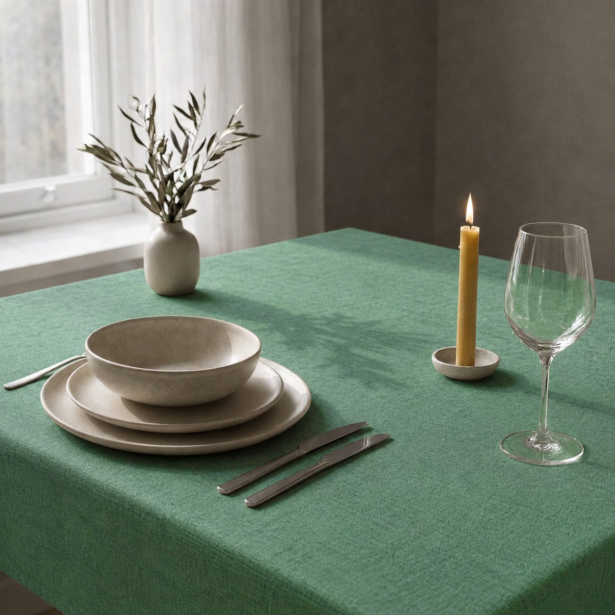 OTTO home Tischdecke Meellon (1-tlg), unifarben, verschiedene Größen, Esszimmer, Wohnzimmer, Dekoration