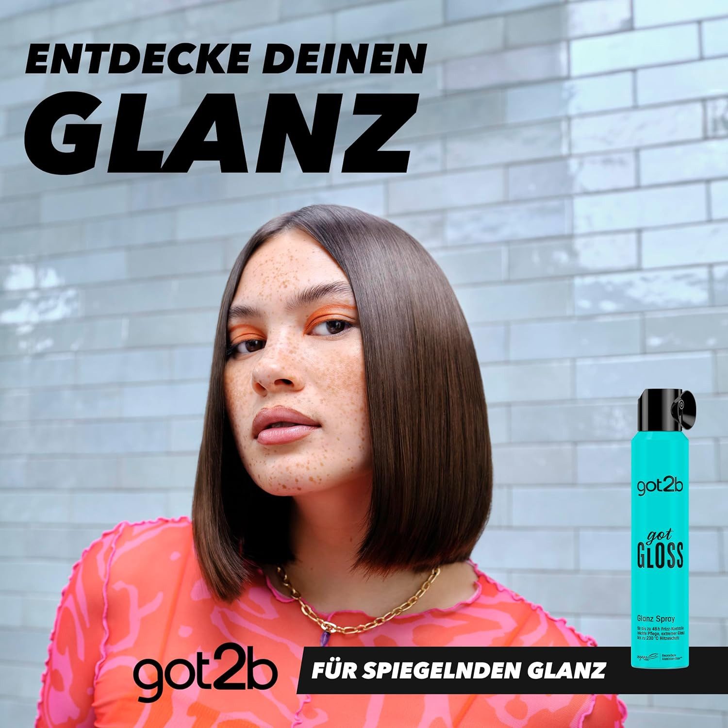 got2b Haarspray Glanz Styling Spray gotGloss 200ml, 1-tlg., bis zu 48h Frizz-Kontrolle