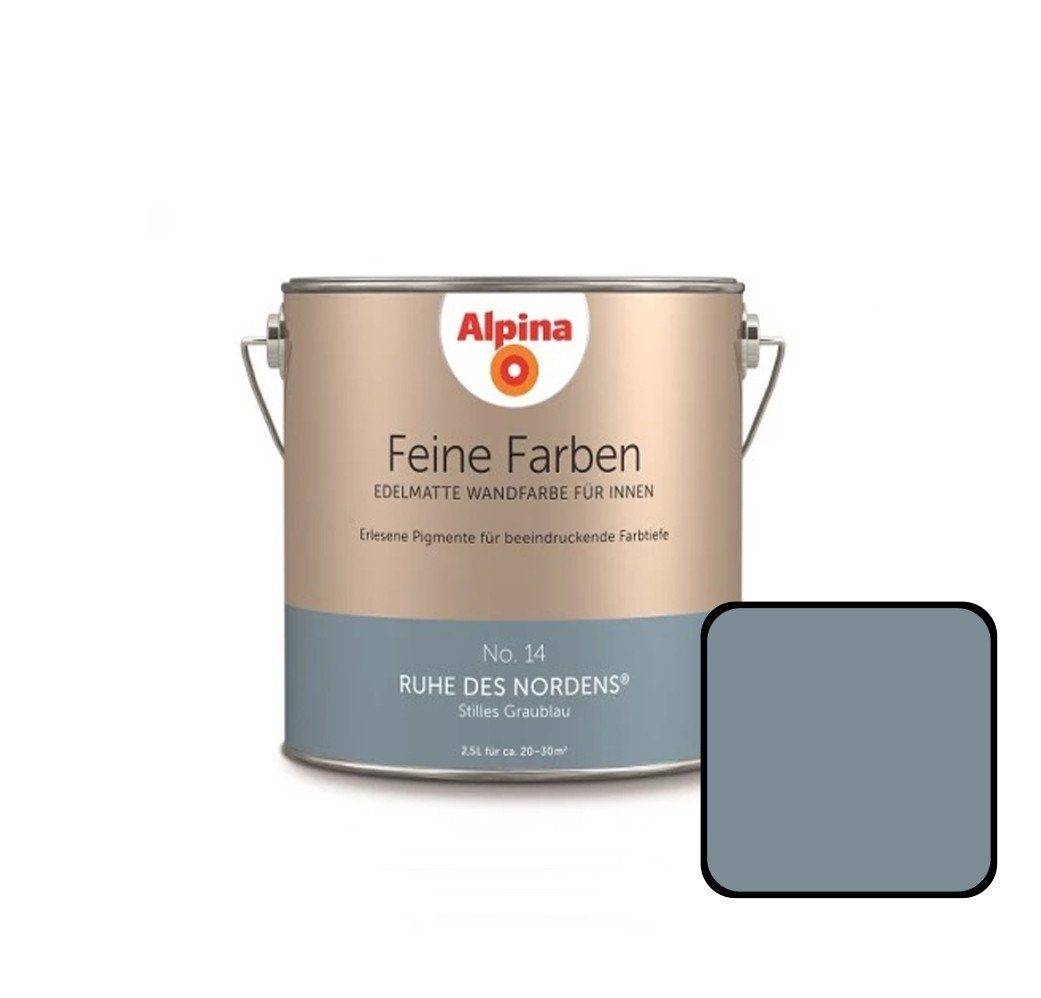 Alpina Wandfarbe Alpina Feine Farben No. 14 Ruhe des Nordens 2,5 L