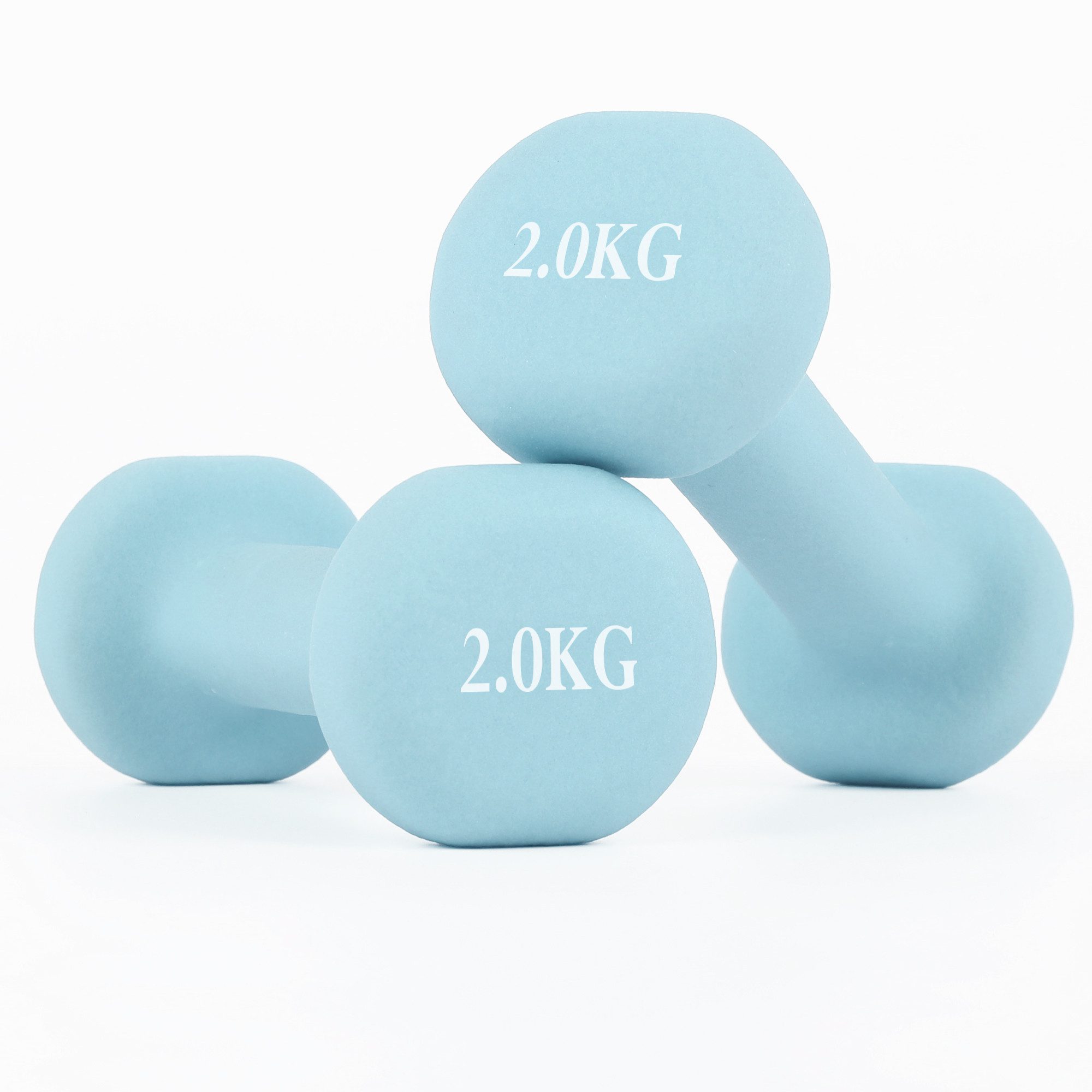 DAITORE Kurzhantel Hantelset, Neopren Hanteln Gewichte, 2er-Set, 1–3kg, (Sechseckig, Kurzhanteln, Hantelset), für Krafttraining und Fitnesskurse