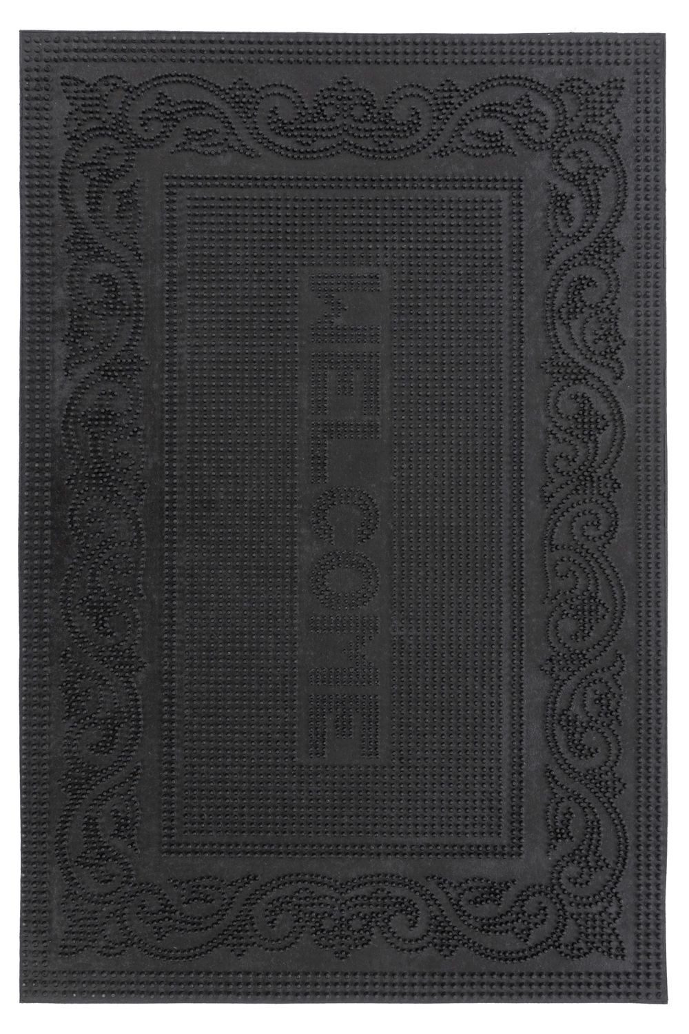 Teppich Boss Fußmatte Fußmatte Fußmatte Elegant Entry 425 Schwarz - Rot, rechteckig, Höhe: 6 mm