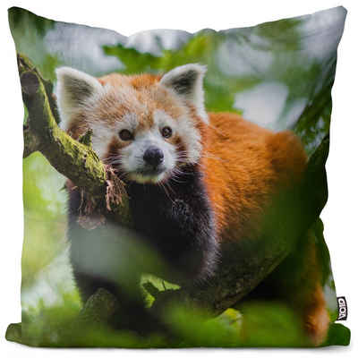 Kissenbezug, VOID (1 Stück), Roter Panda Baum Tier Bambus Natur Tier Asien Bär Pandabär Kinderzimm