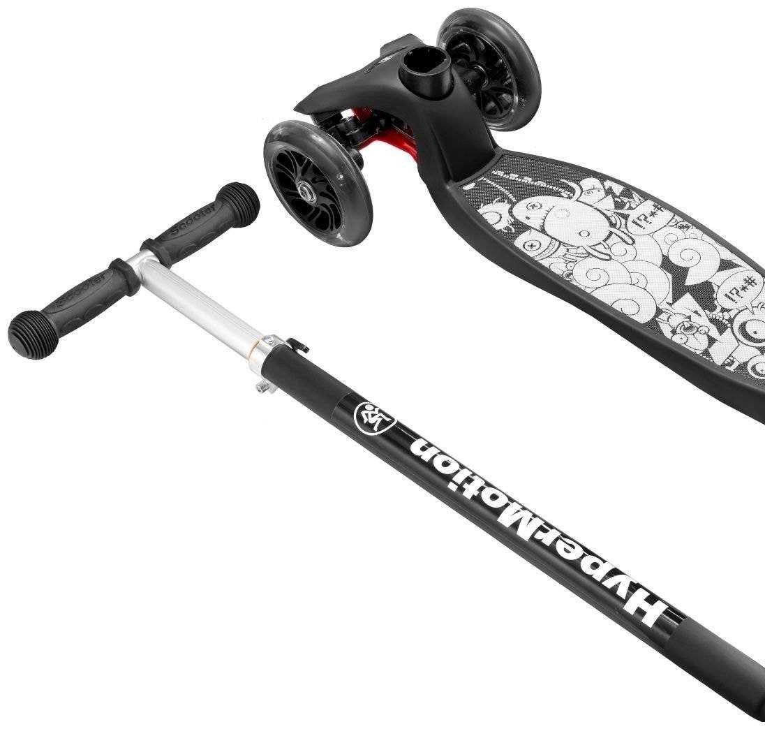 HyperMotion Dreiradscooter Dreirad-Balance-Roller ALAMO – + schwarz LED-Räder